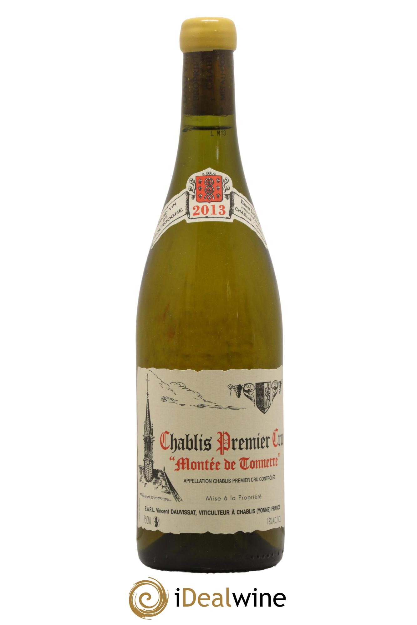 Chablis 1er Cru Montée de Tonnerre Vincent Dauvissat (Domaine) 2013 - Lot de 1 bouteille - 0