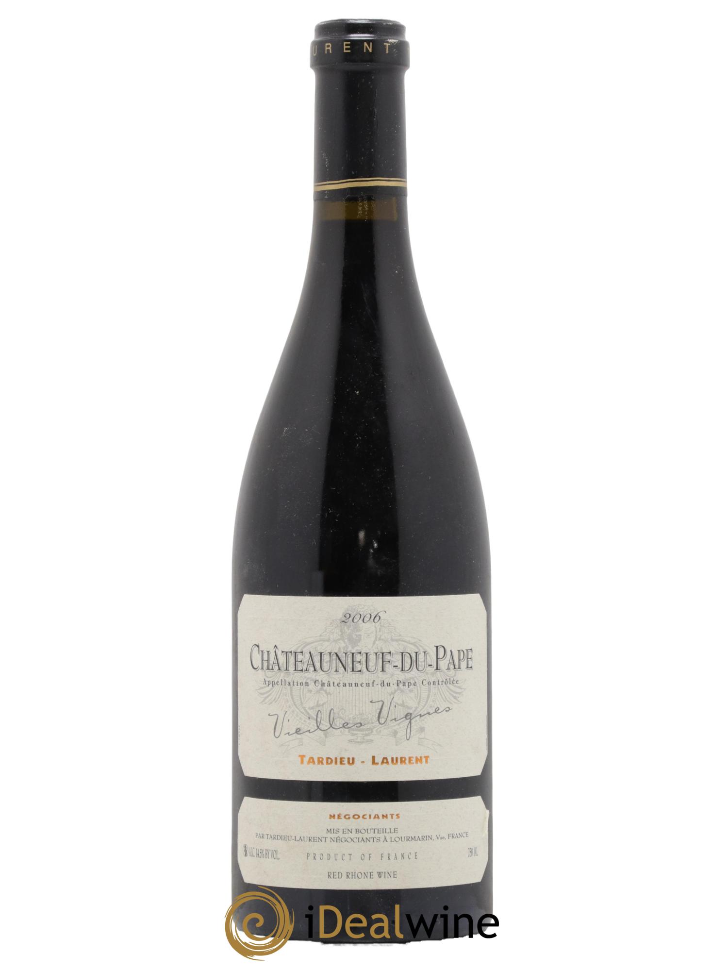 Châteauneuf-du-Pape Tardieu-Laurent Vieilles vignes Famille Tardieu 2006 - Lot de 1 bouteille - 0