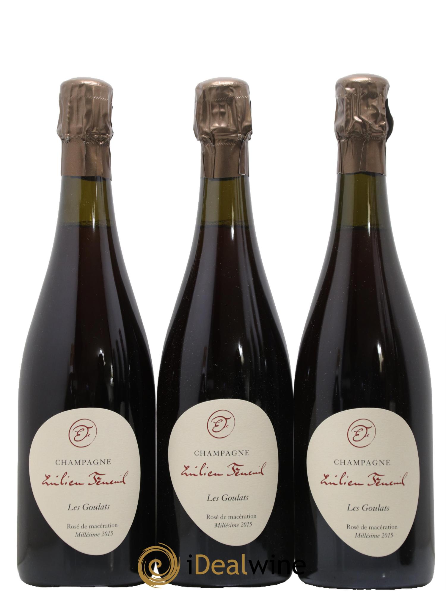 Champagne -- Les Goulats Emilien Feneuil 2015 - Lot of 3 bottles - 0