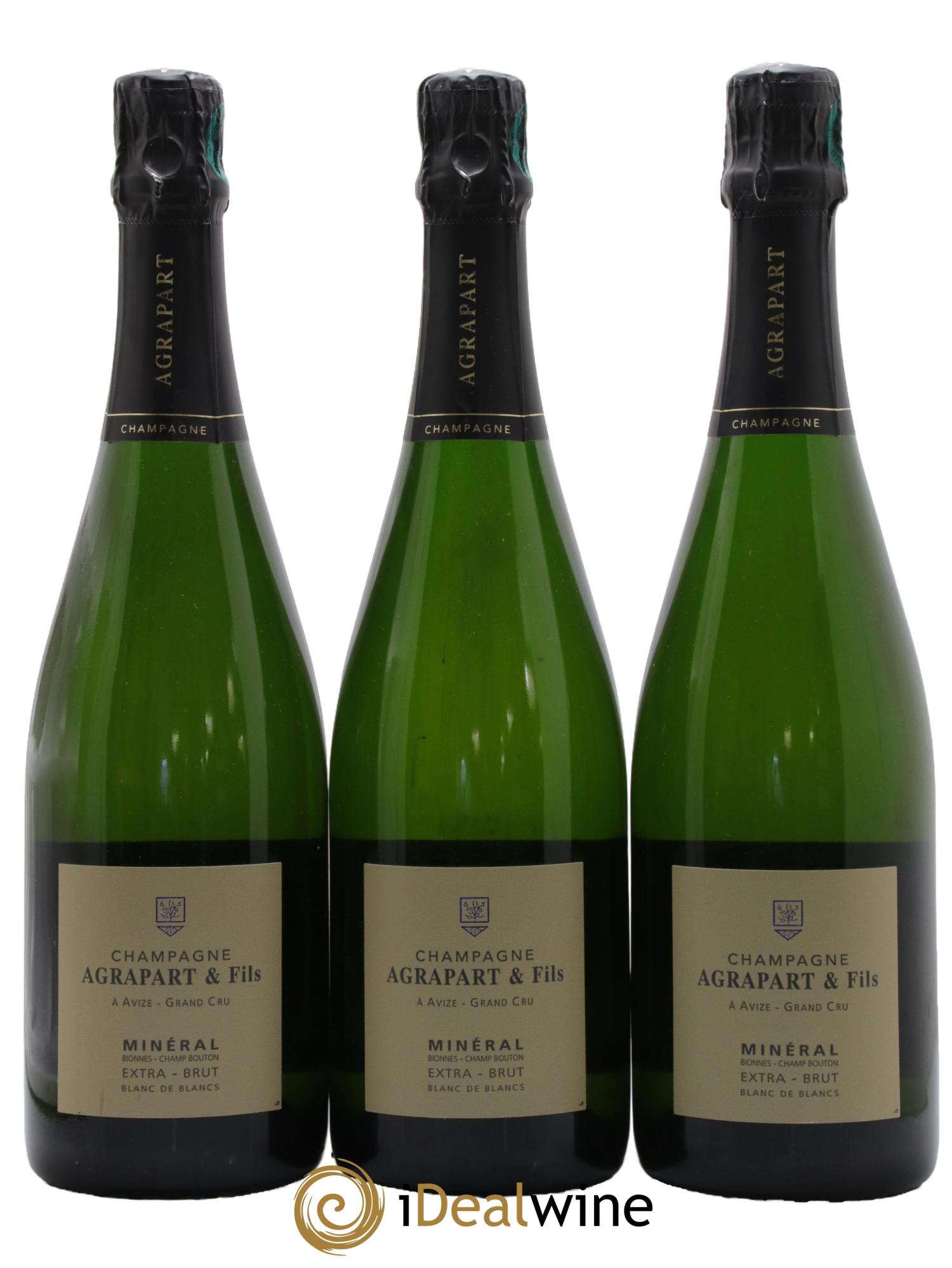 Minéral Extra-Brut Blanc de blancs Agrapart & Fils 2015 - Lot of 3 bottles - 0