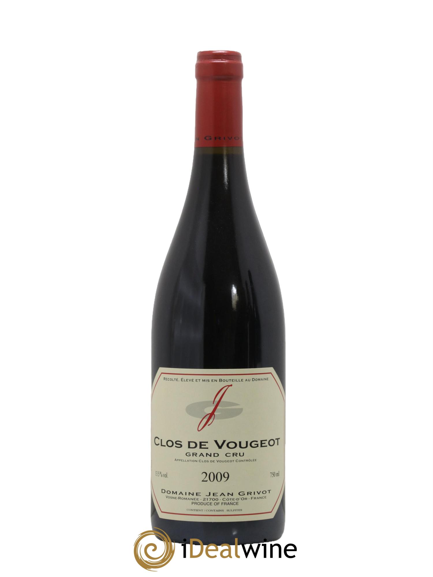 Clos de Vougeot Grand Cru Jean Grivot 2009 - Lot de 1 bouteille - 0