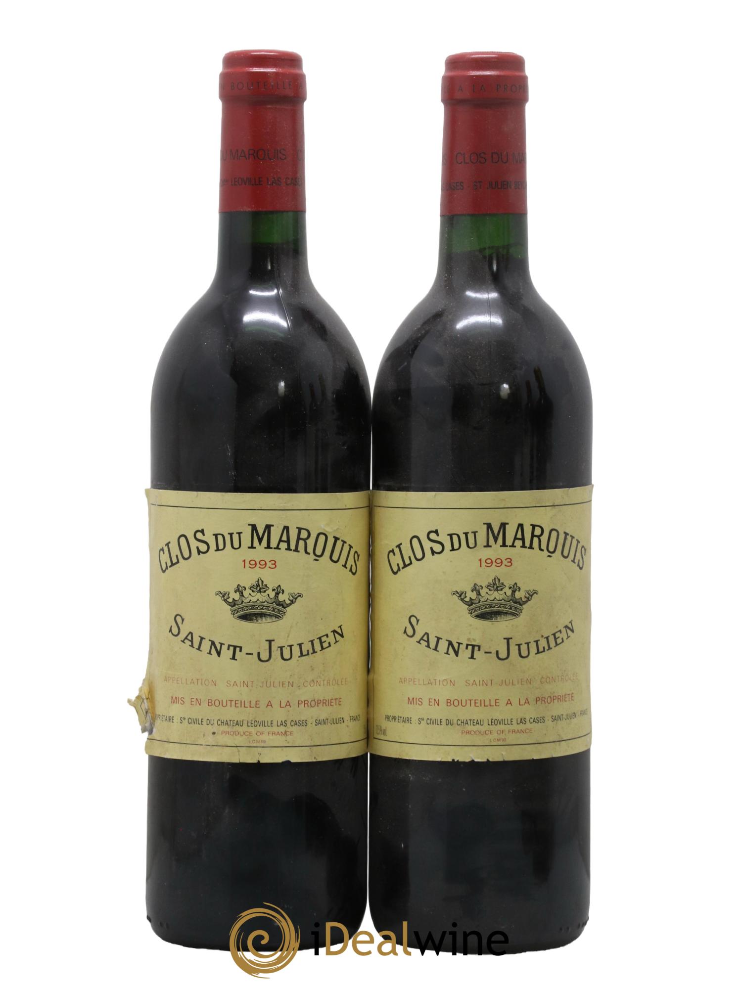 Clos du Marquis 1993 - Lot of 2 bottles - 0