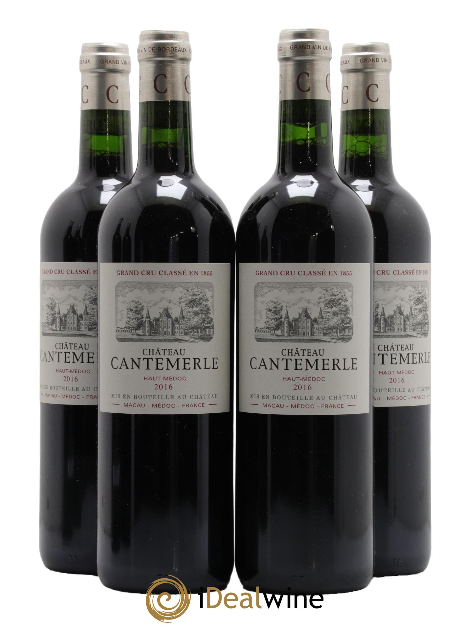 Château Cantemerle 5ème Grand Cru Classé 2016 - Lot of 4 bottles - 0