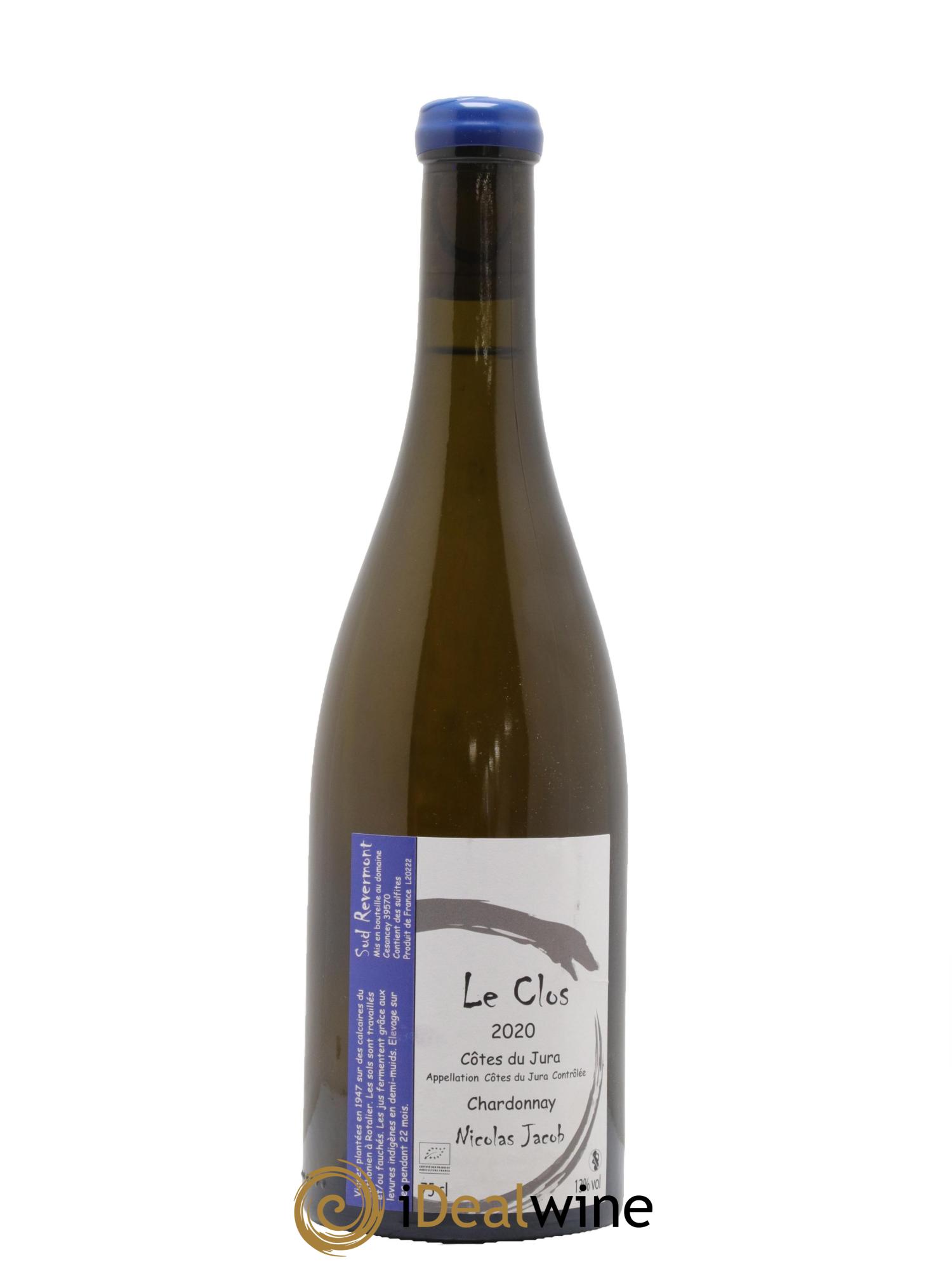 Côtes du Jura Chardonnay Le Clos  Nicolas Jacob 2020 - Lotto di 1 bottiglia - 0