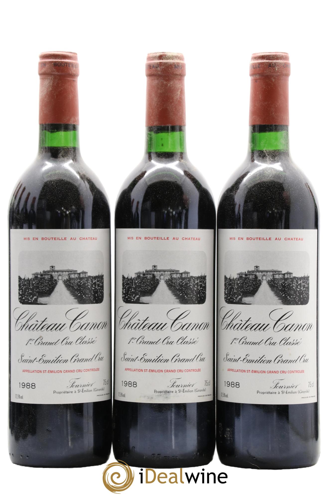 Château Canon 1er Grand Cru Classé B 1988 - Lotto di 12 bottiglie - 2