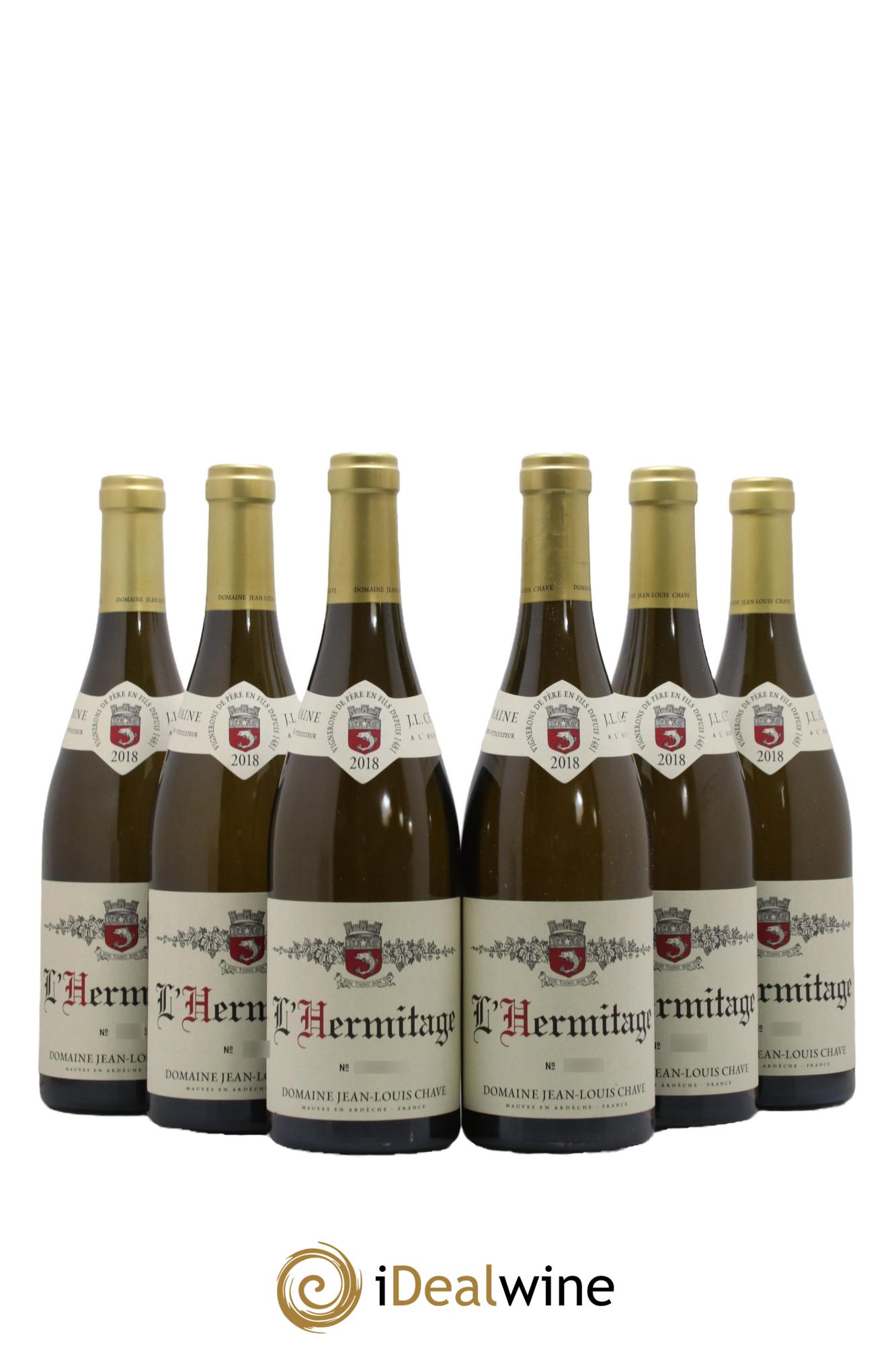 Hermitage Jean-Louis Chave 2018 - Lot of 6 bottles - 0