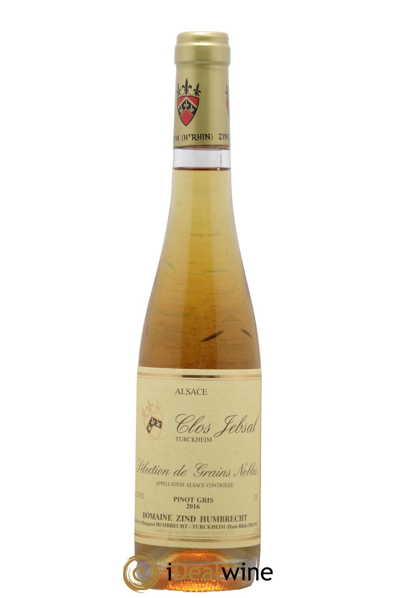 Alsace Pinot Gris Clos Jebsal Sélection de Grains Nobles Zind-Humbrecht (Domaine) 2016 - Lotto di 1 mezza bottiglia - 0