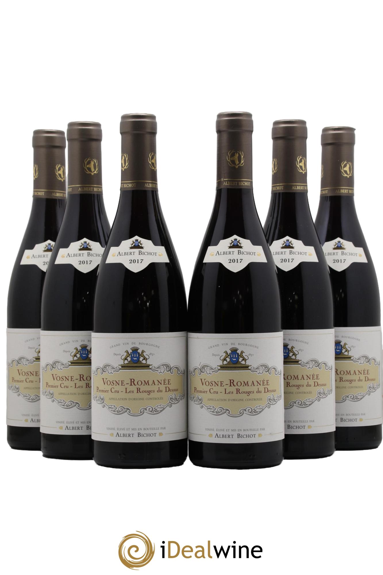 Vosne-Romanée 1er Cru Les Rouges du Dessus Albert Bichot 2017 - Lot of 6 bottles - 0