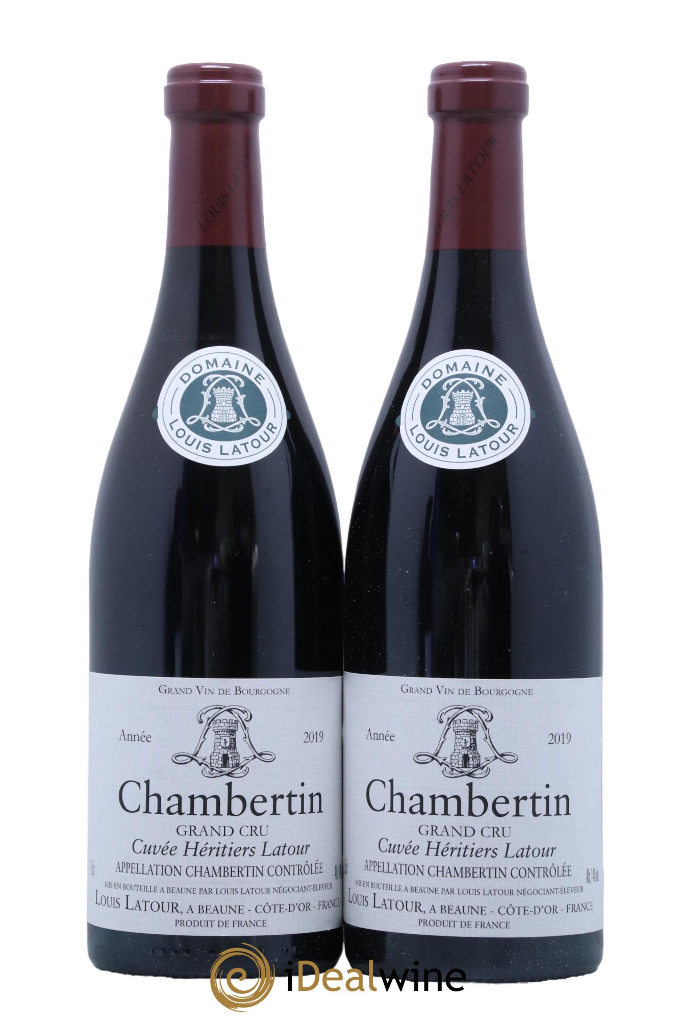 Chambertin Grand Cru Cuvée Héritiers Latour Louis Latour 2019 - Lot of 2 bottles - 0