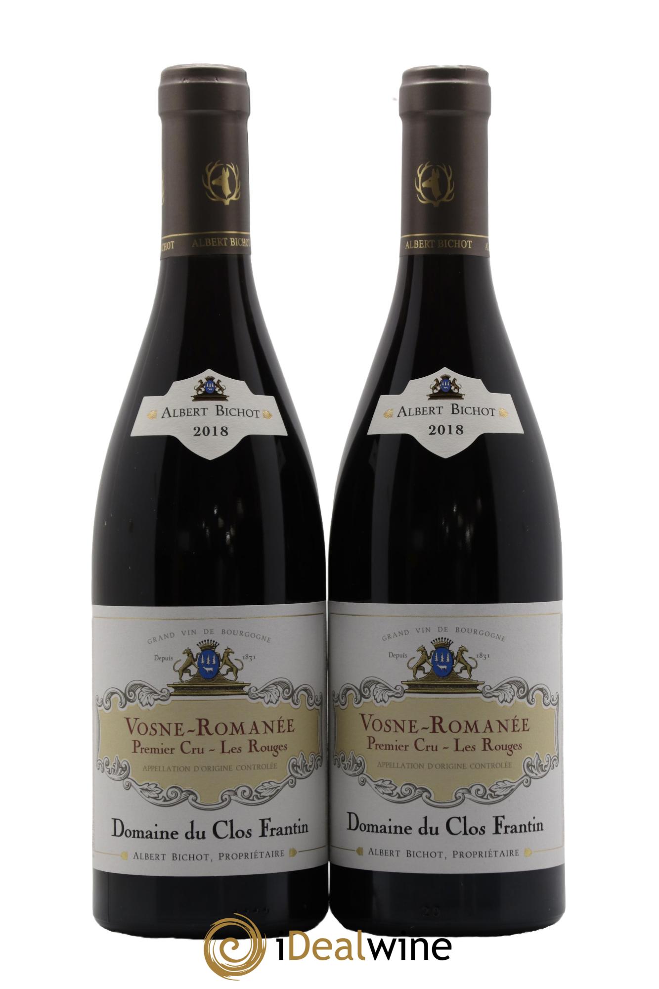 Vosne-Romanée 1er Cru Les Rouges Clos Frantin - Albert Bichot  2018 - Posten von 2 Flaschen - 0