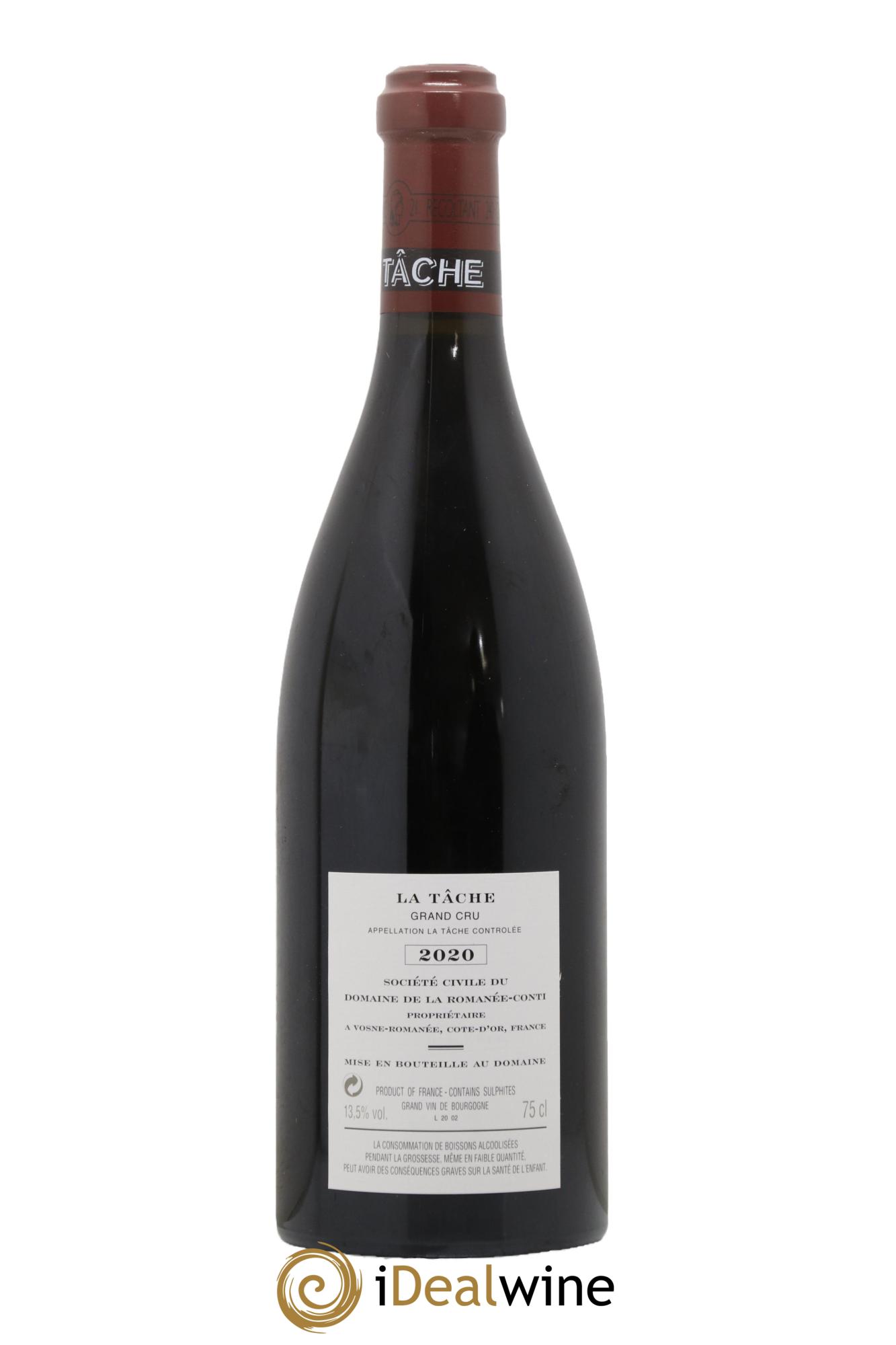 La Tâche Grand Cru Domaine de la Romanée-Conti 2020 - Lotto di 1 bottiglia - 1