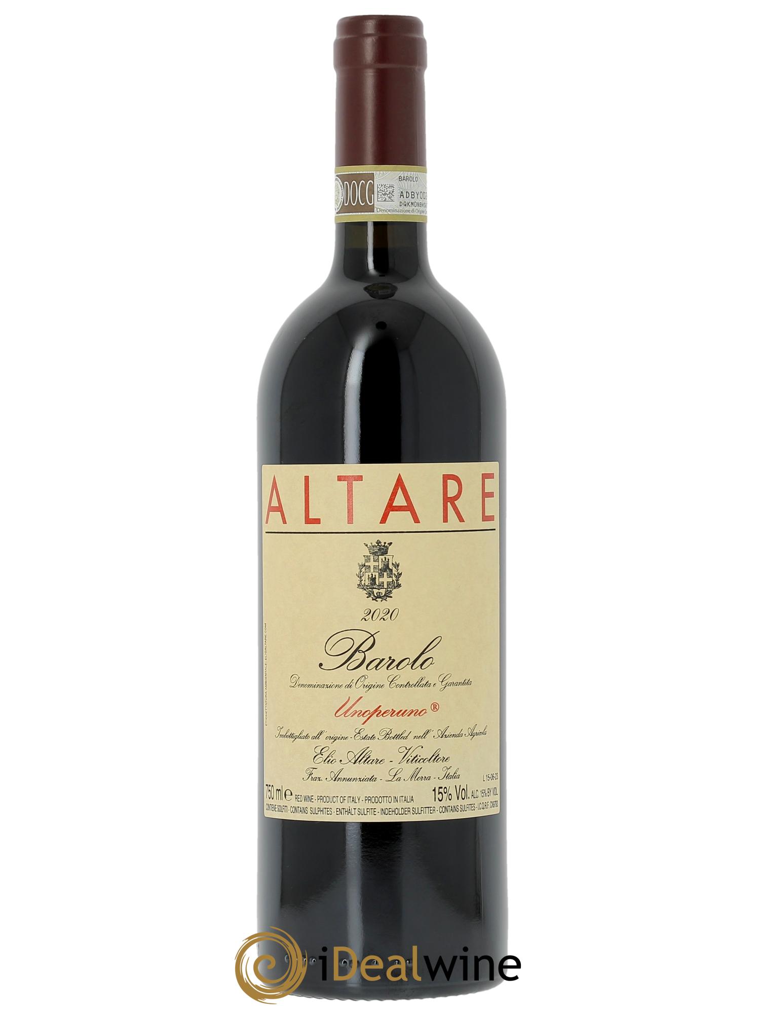 Barolo DOCG Elio Altare Unoperuno  2020 - Posten von 1 Flasche - 0