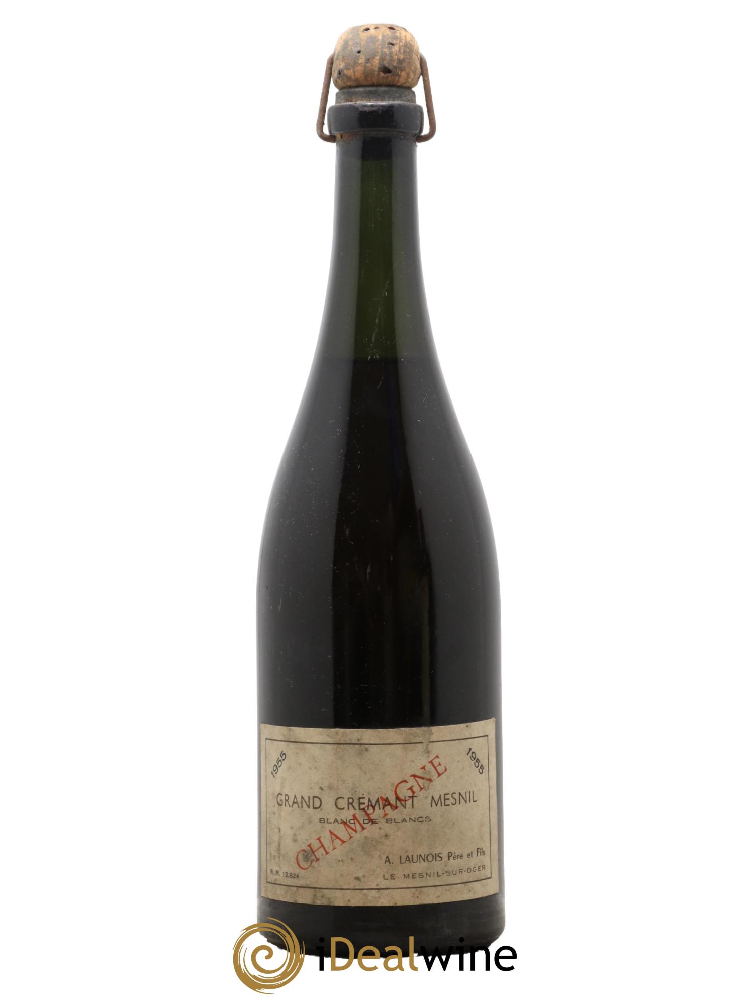 Champagne Blanc de Blancs Grand Crémant Mesnil Launois 1955 - Lotto di 1 bottiglia - 0