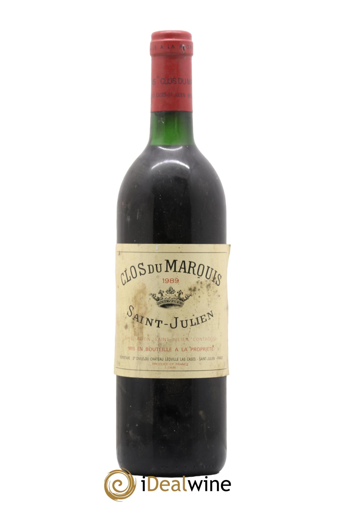 Clos du Marquis 1989 - Lot de 1 bouteille - 0