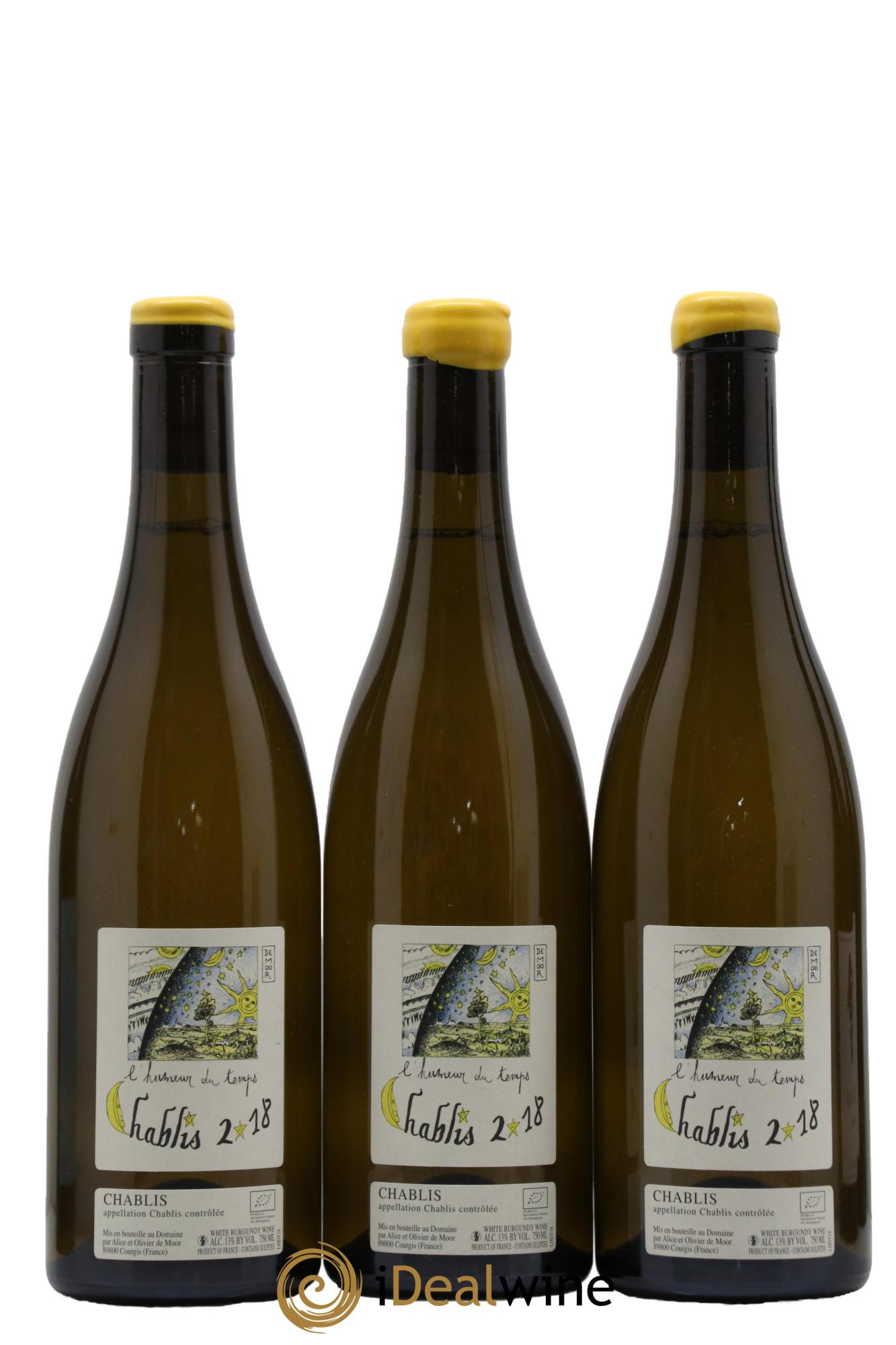 Chablis L'Humeur du Temps Alice et Olivier De Moor 2018 - Posten von 3 Flaschen - 0