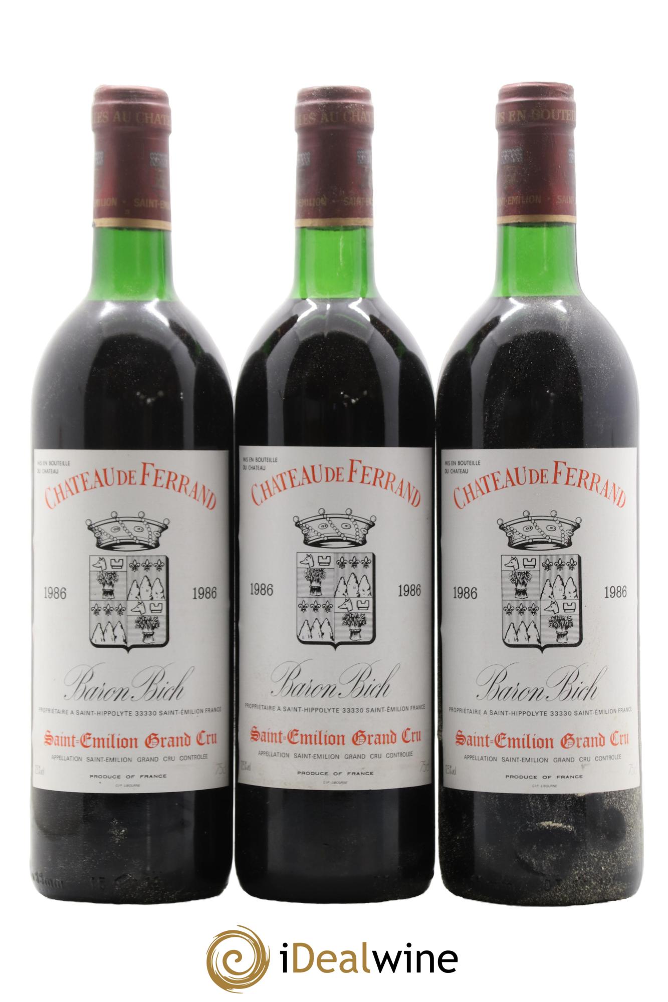 Château Ferrand 1986 - Lot of 12 bottles - 4