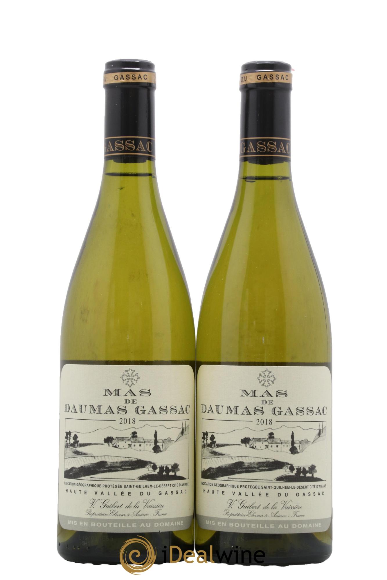 IGP St Guilhem-le-Désert - Cité d'Aniane Mas Daumas Gassac Famille Guibert de La Vaissière 2018 - Lot de 2 bouteilles - 0