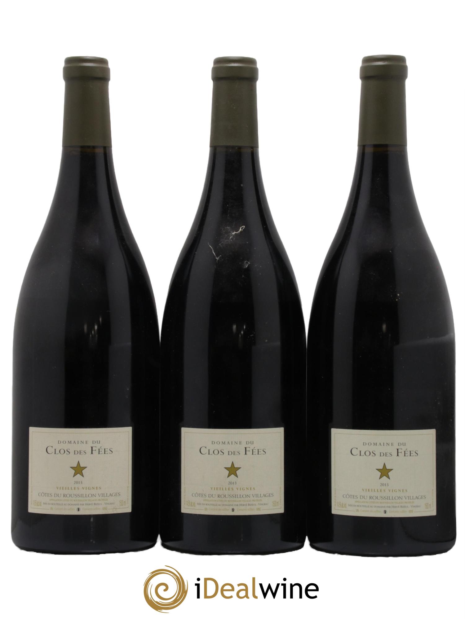 Côtes du Roussillon Villages Clos des Fées Vieilles vignes Hervé Bizeul 2013 - Lot of 3 magnums - 0