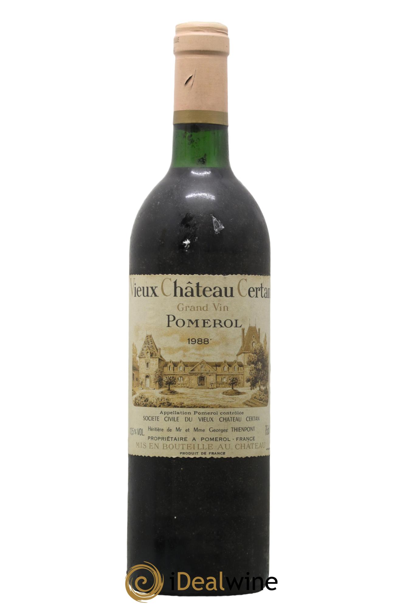 Vieux Château Certan 1988 - Lot de 1 bouteille - 0