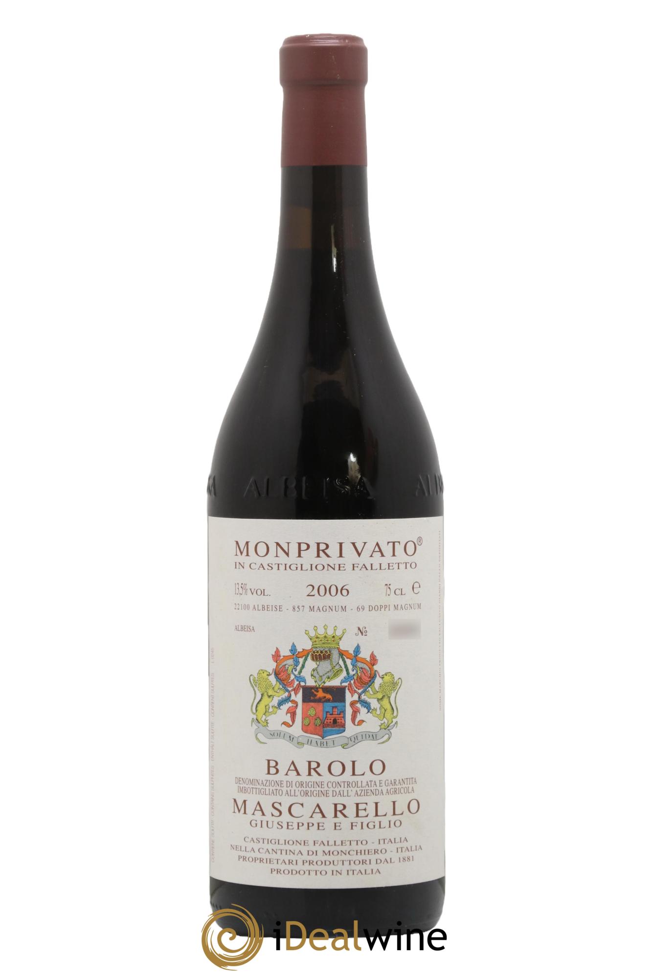 Barolo DOCG Monprivato Giuseppe Mascarello 2006 - Posten von 1 Flasche - 0