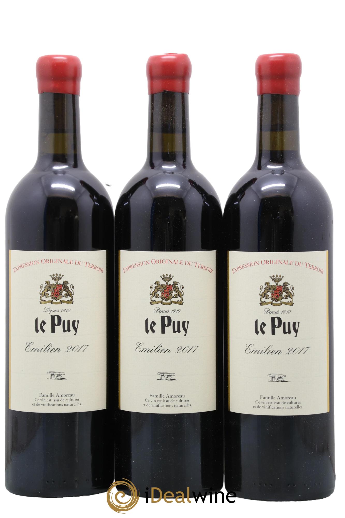 Le Puy - Cuvée Emilien 2017 - Lotto di 3 bottiglie - 0