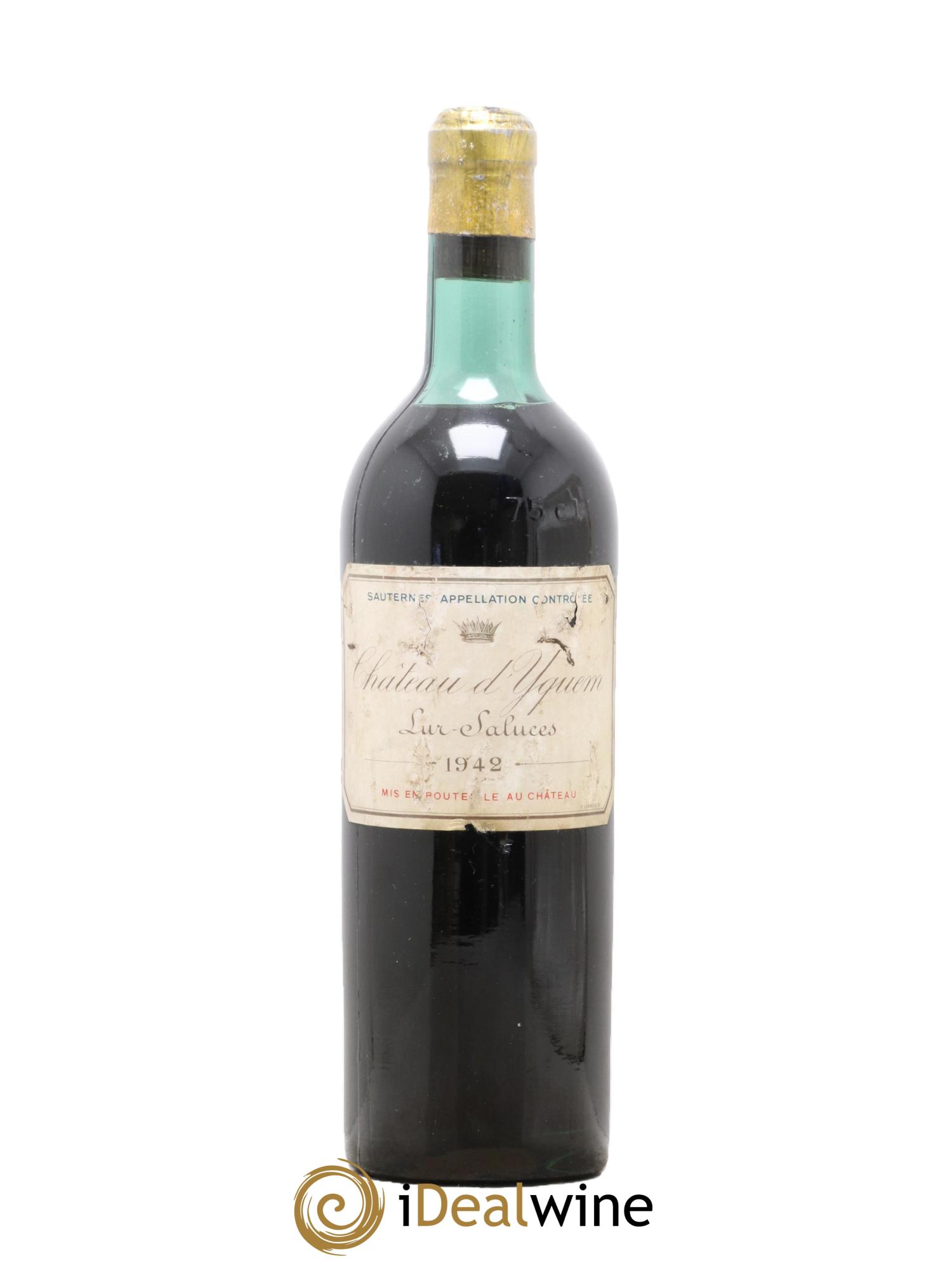 Château d' Yquem 1er Cru Classé Supérieur 1942 - Lot de 1 bouteille - 0