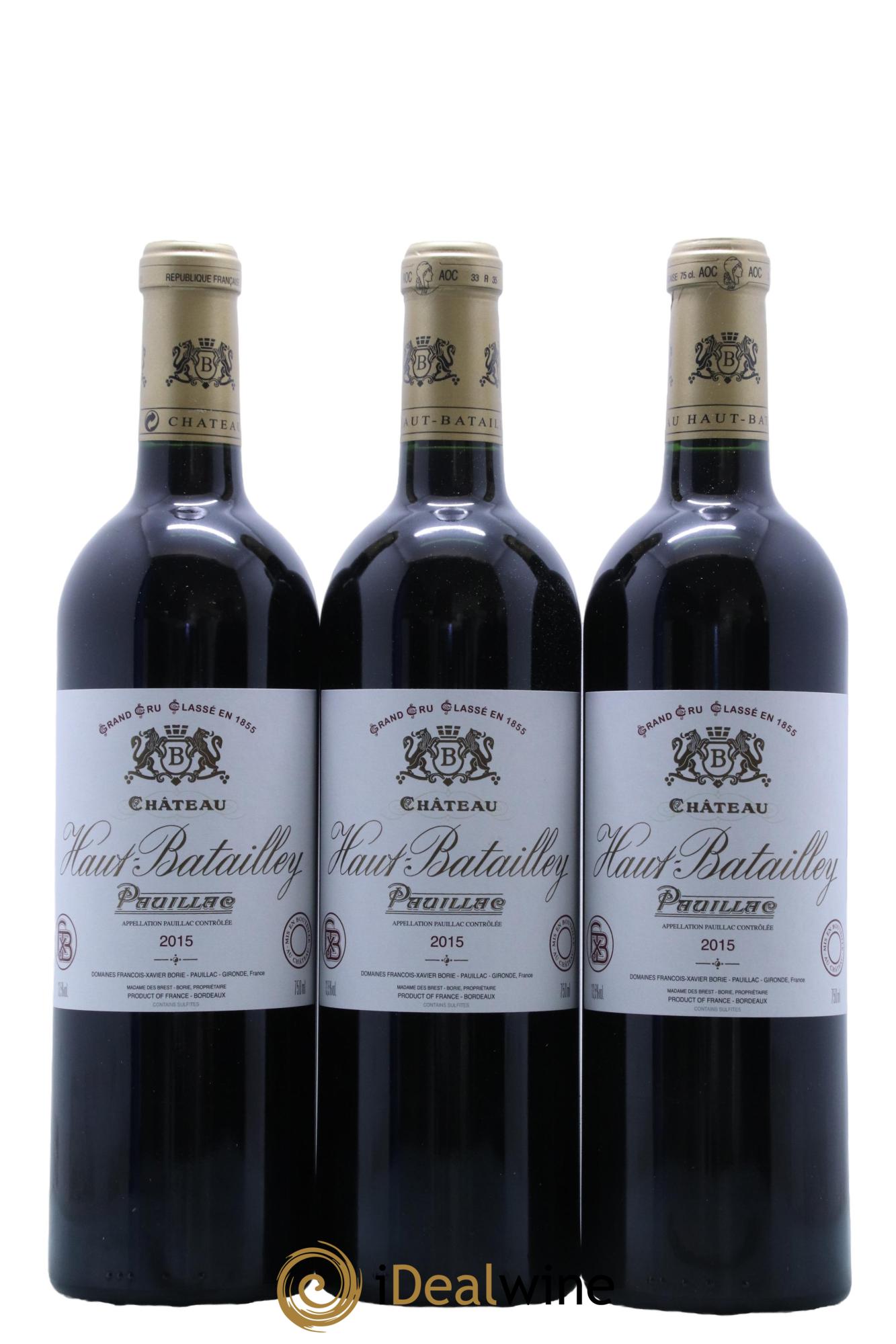 Château Haut Batailley 5ème Grand Cru Classé  2015 - Posten von 6 Flaschen - 2