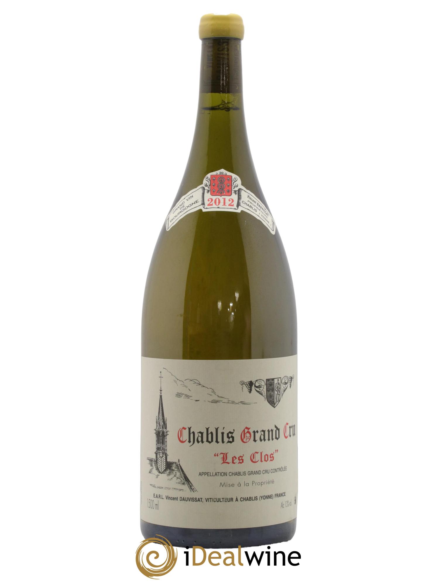 Chablis Grand Cru Les Clos Vincent Dauvissat (Domaine) 2012 - Lotto di 1 magnum - 0