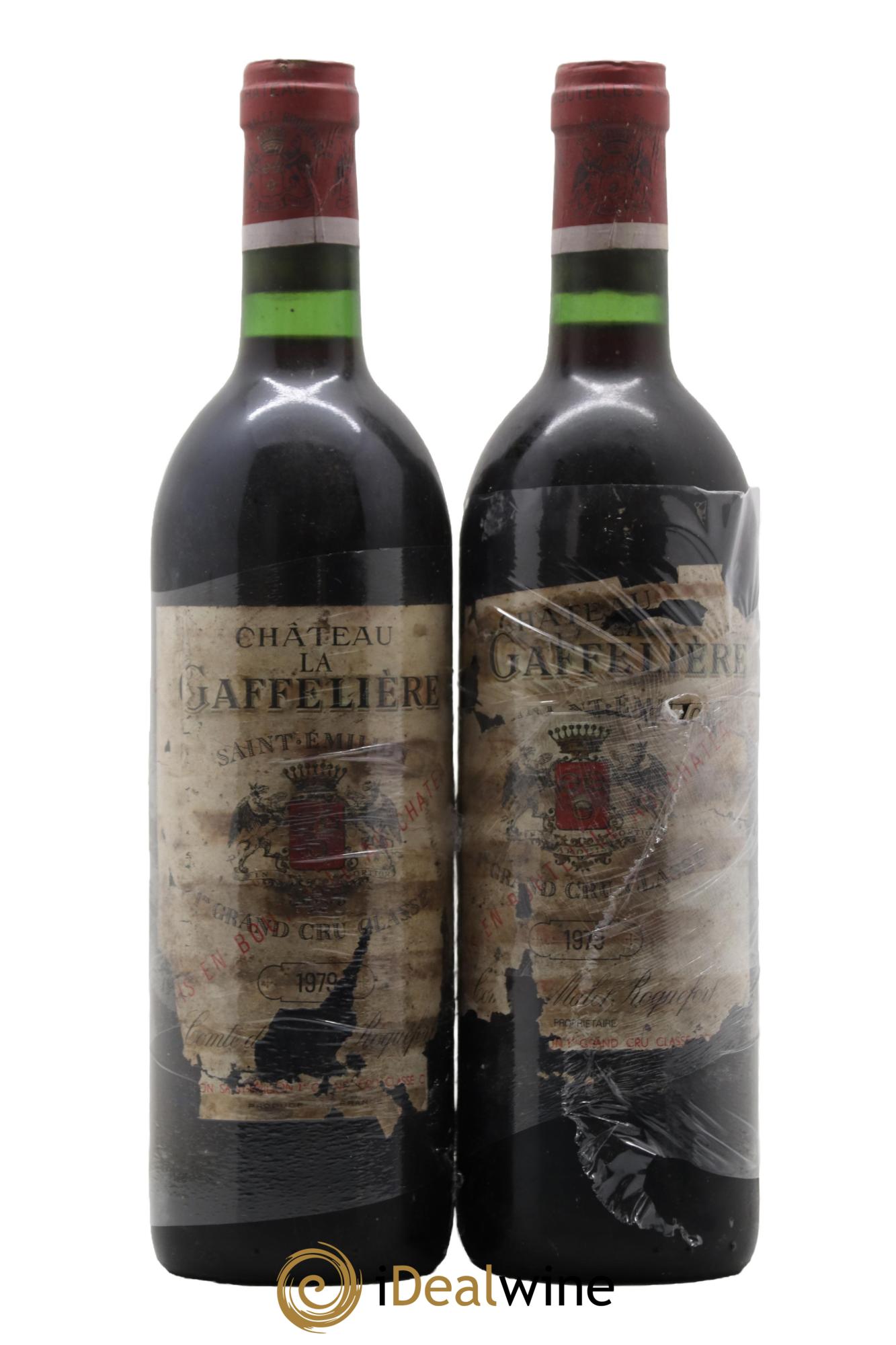 Château la Gaffelière 1er Grand Cru Classé B  1979 - Lot de 2 bouteilles - 0