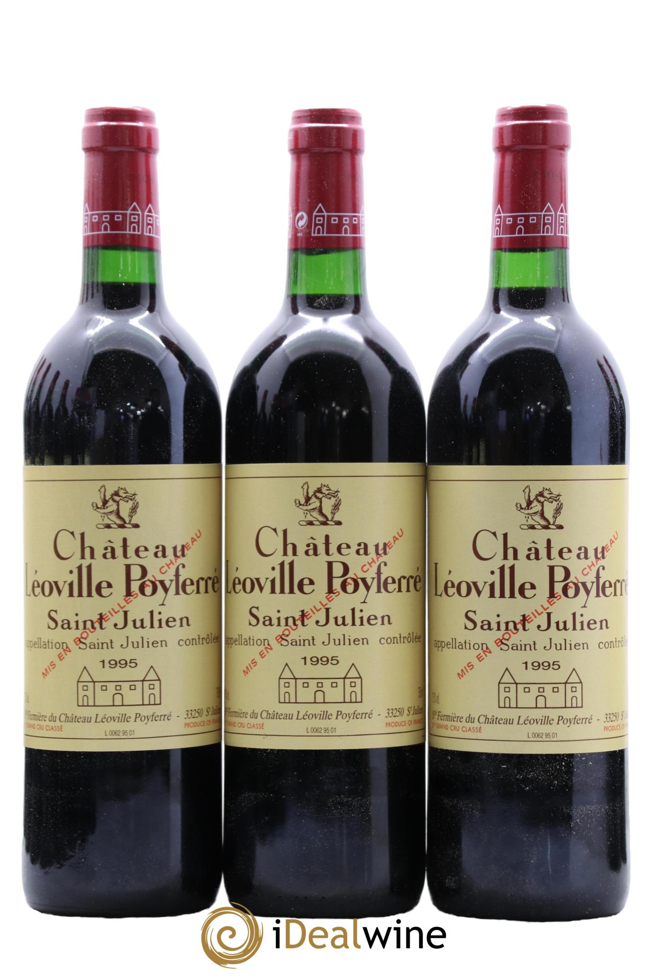 Château Léoville Poyferré 2ème Grand Cru Classé 1995 - Lot of 12 bottles - 1