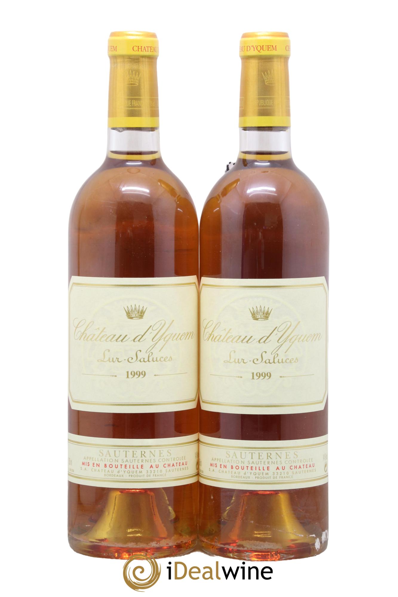 Château d' Yquem 1er Cru Classé Supérieur 1999 - Lot de 2 bouteilles - 0