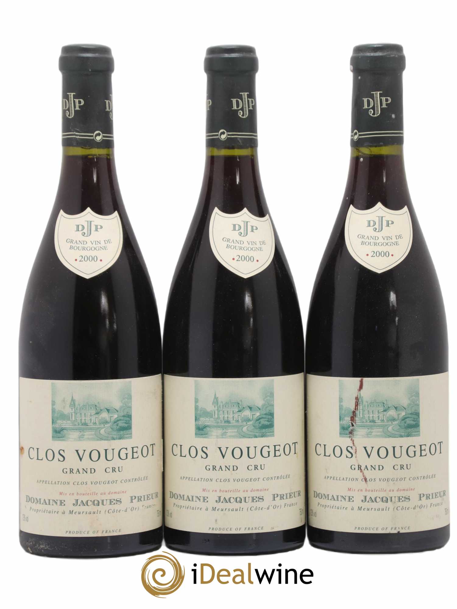 Clos de Vougeot Grand Cru Jacques Prieur (Domaine)  2000 - Lot of 3 bottles - 0