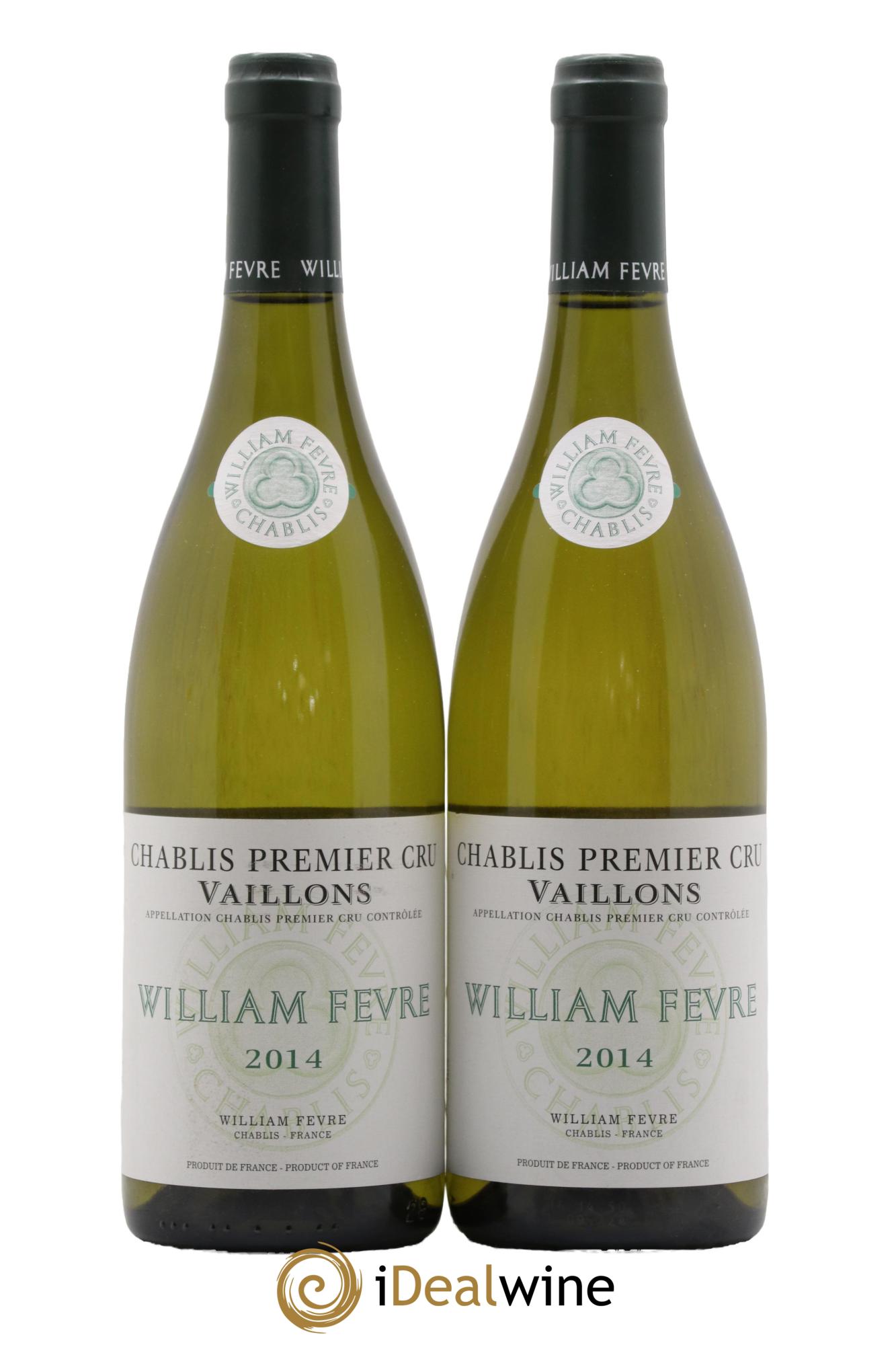 Chablis 1er Cru Vaillons William Fèvre 2014 - Posten von 2 Flaschen - 0