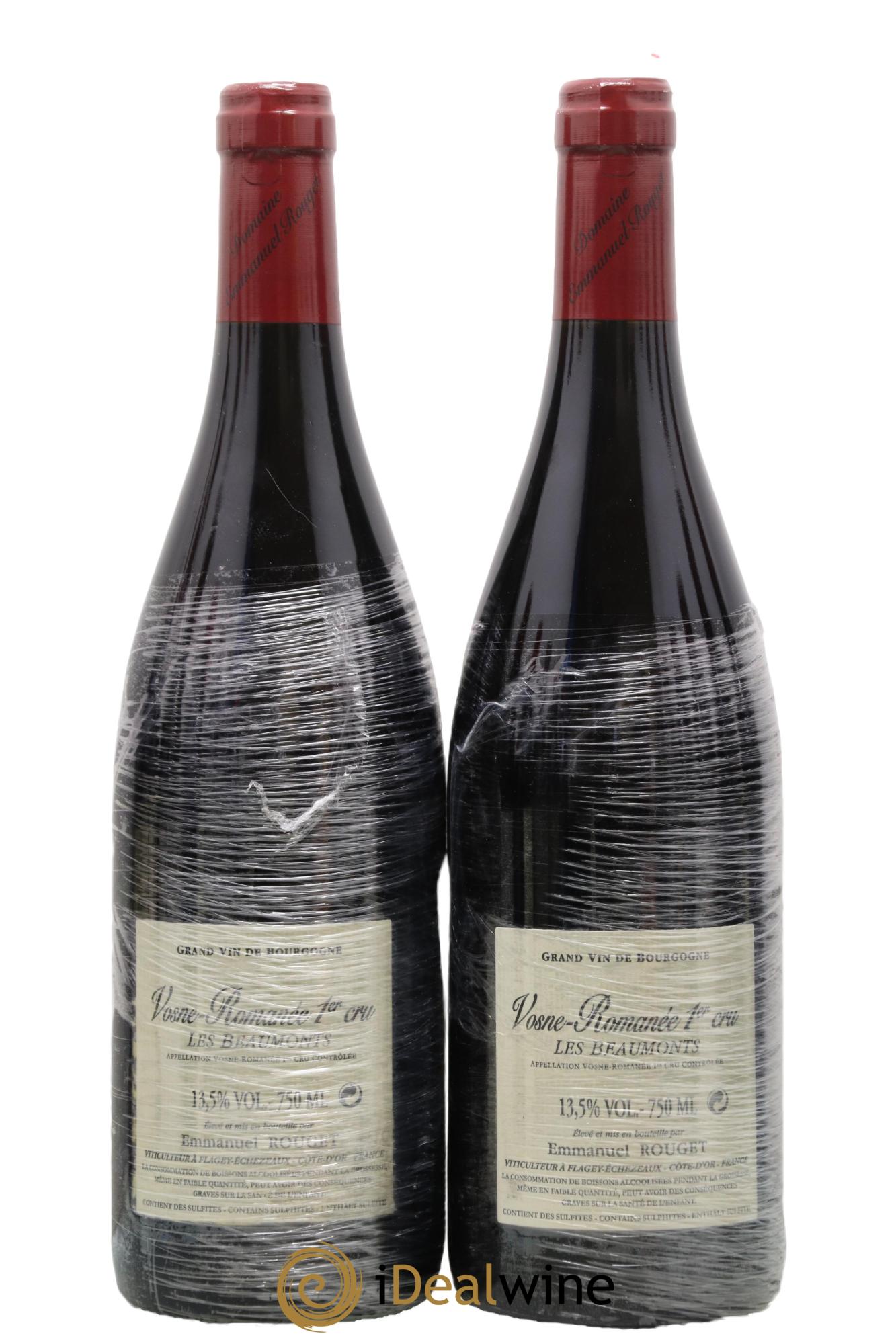 Vosne-Romanée 1er Cru Les Beaumonts Emmanuel Rouget 2014 - Lot of 2 bottles - 1