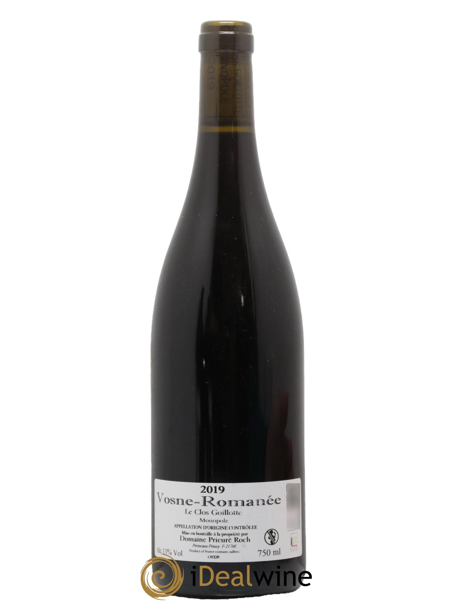 Vosne-Romanée Le Clos Goillotte Prieuré Roch 2019 - Lot de 1 bouteille - 1