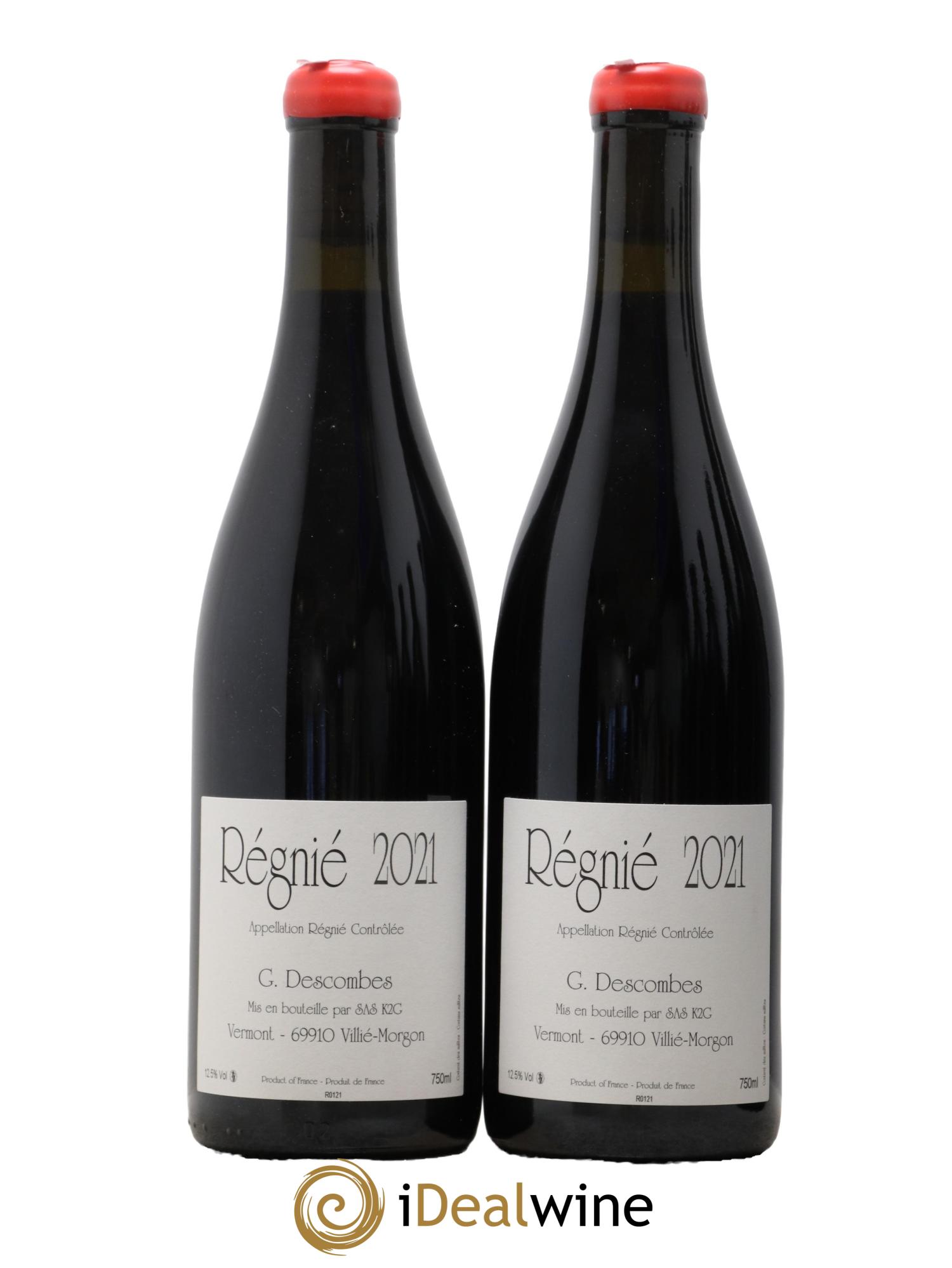 Regnié Vieilles Vignes Georges Descombes (Domaine) 2021 - Lot de 2 bouteilles - 0