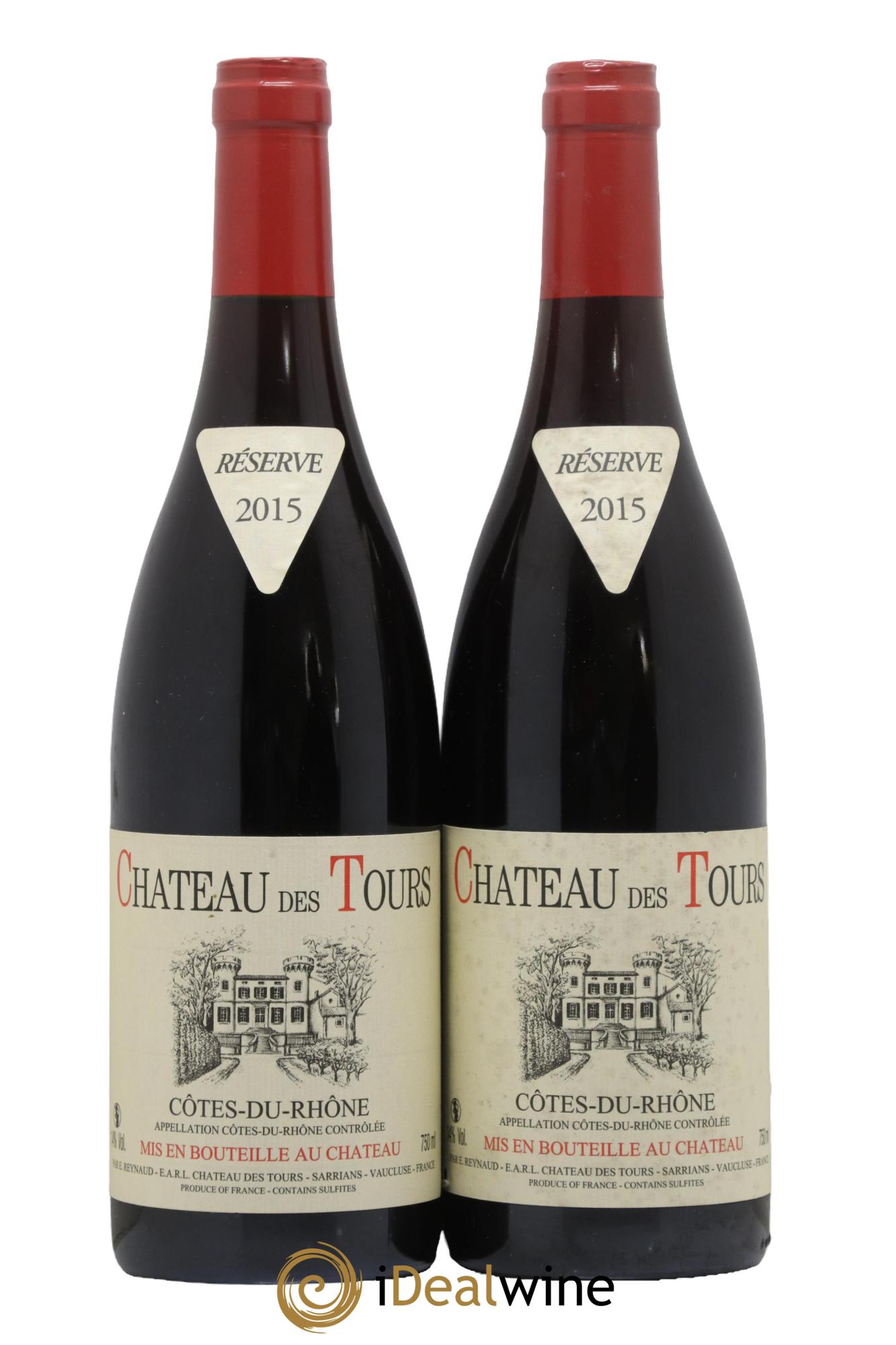 Côtes du Rhône Château des Tours Emmanuel Reynaud 2015 - Posten von 2 Flaschen - 0