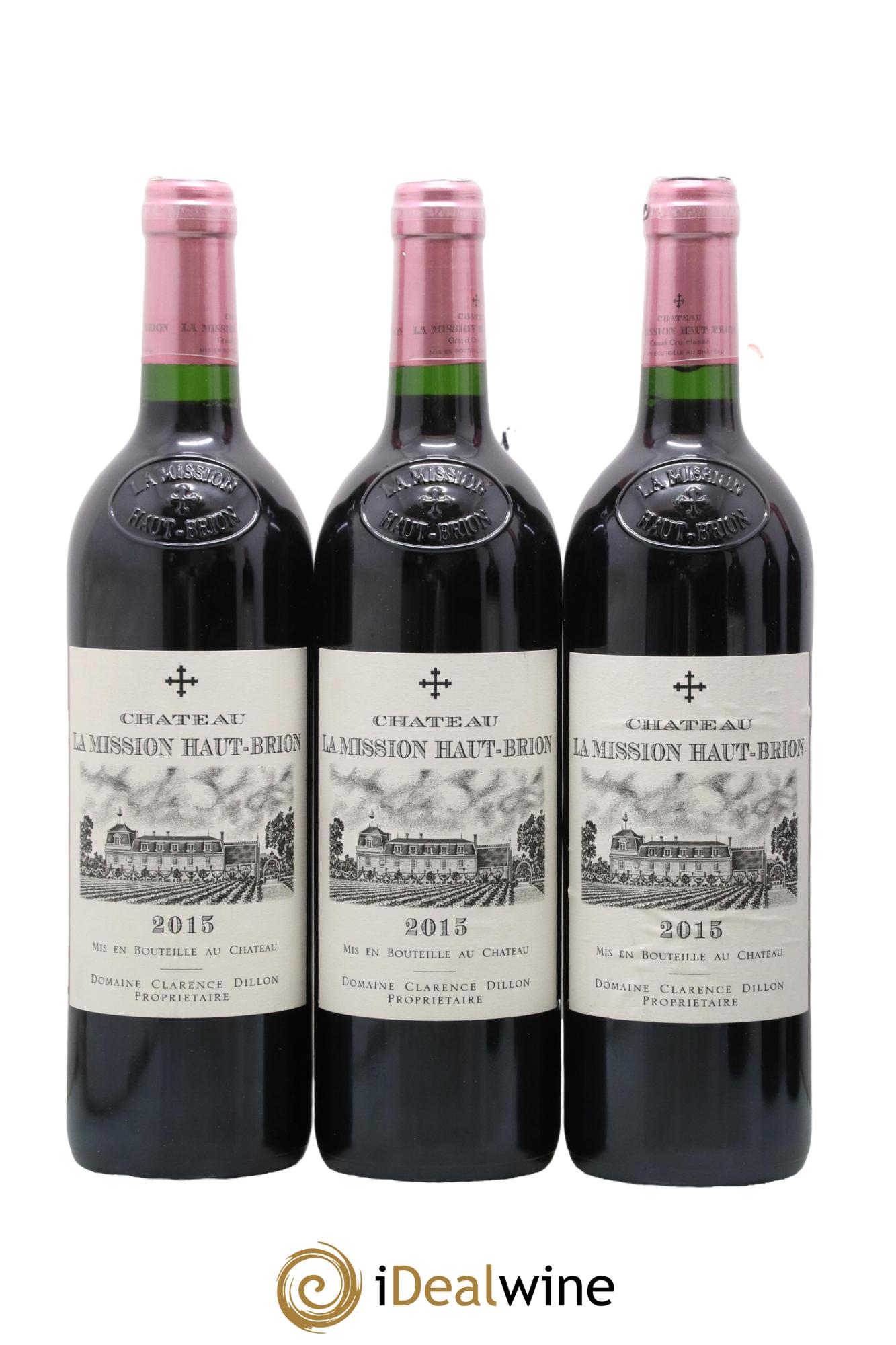 Château la Mission Haut-Brion Cru Classé de Graves 2015 - Posten von 6 Flaschen - 1