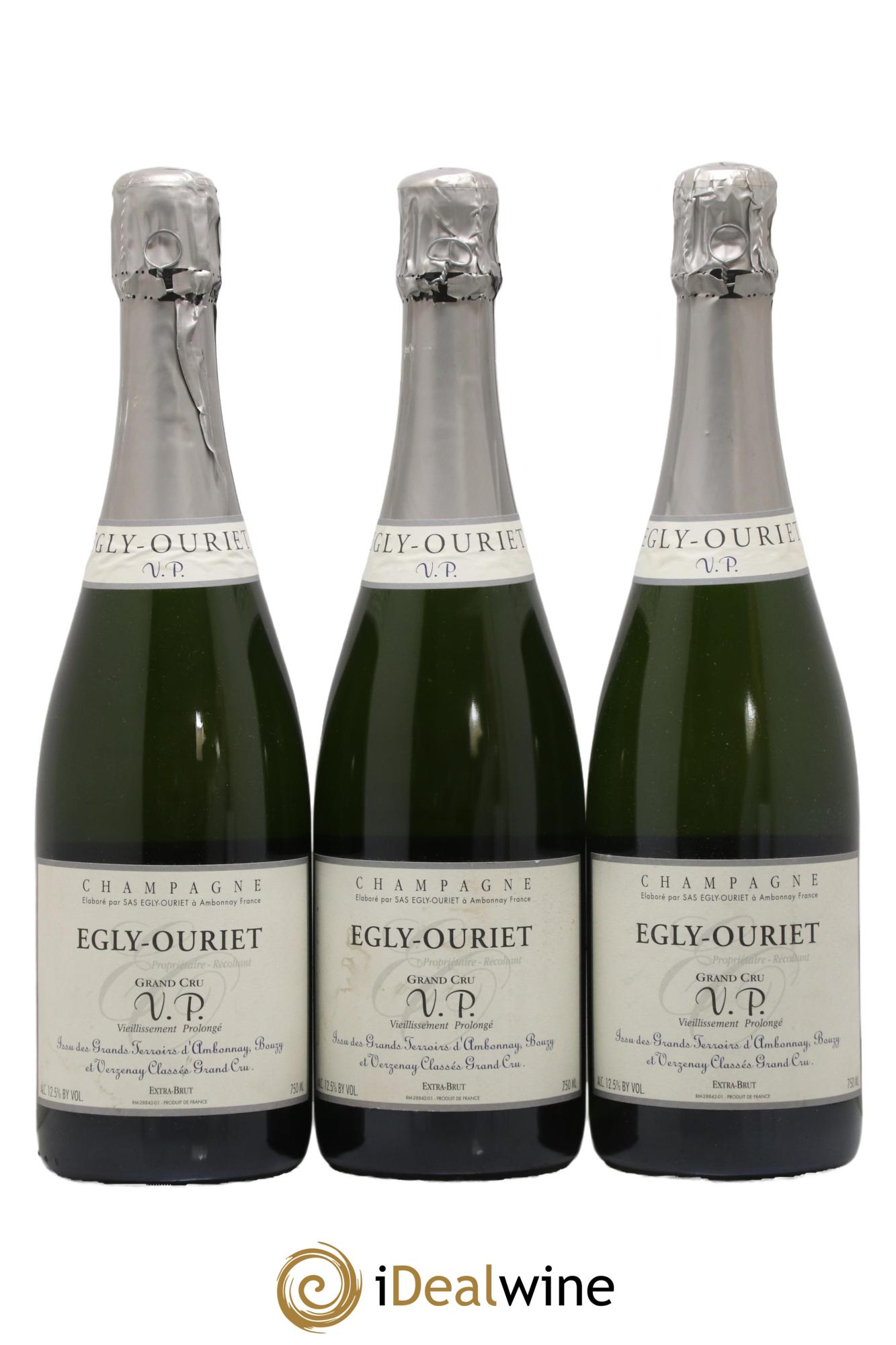 Extra Brut VP Egly-Ouriet  - Lot of 3 bottles - 0