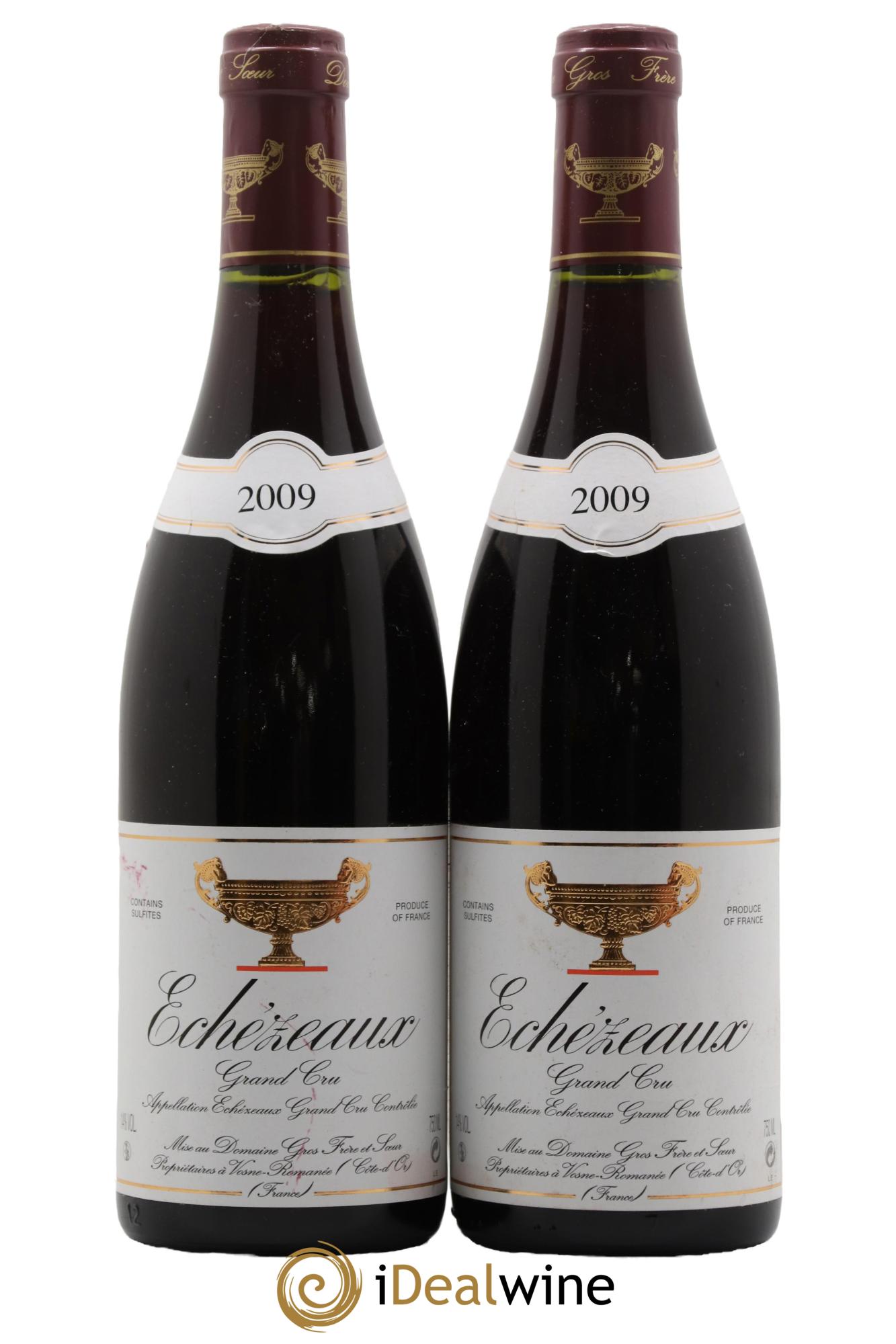 Echezeaux Grand Cru Gros Frère & Soeur  2009 - Lot de 2 bouteilles - 0