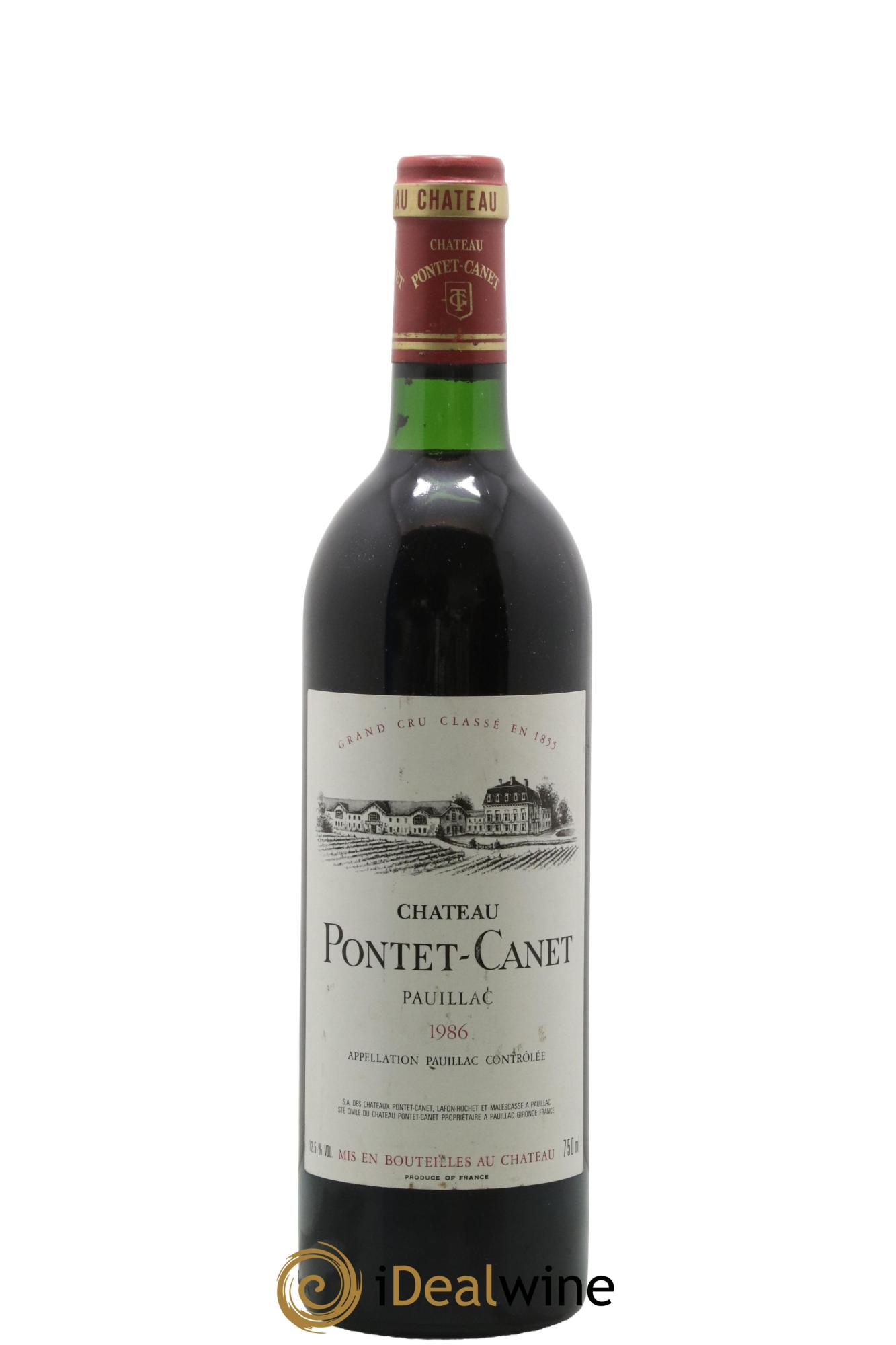 Château Pontet Canet 5ème Grand Cru Classé 1986 - Posten von 1 Flasche - 0