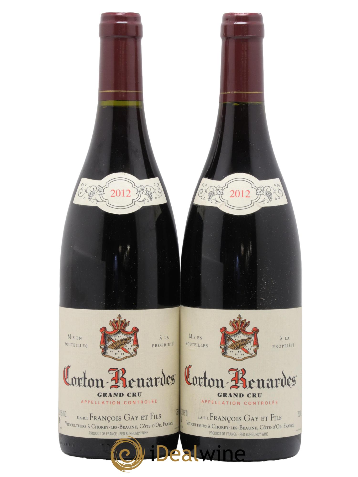 Corton Grand Cru Renardes François Gay et Fils 2012 - Lot of 2 bottles - 0