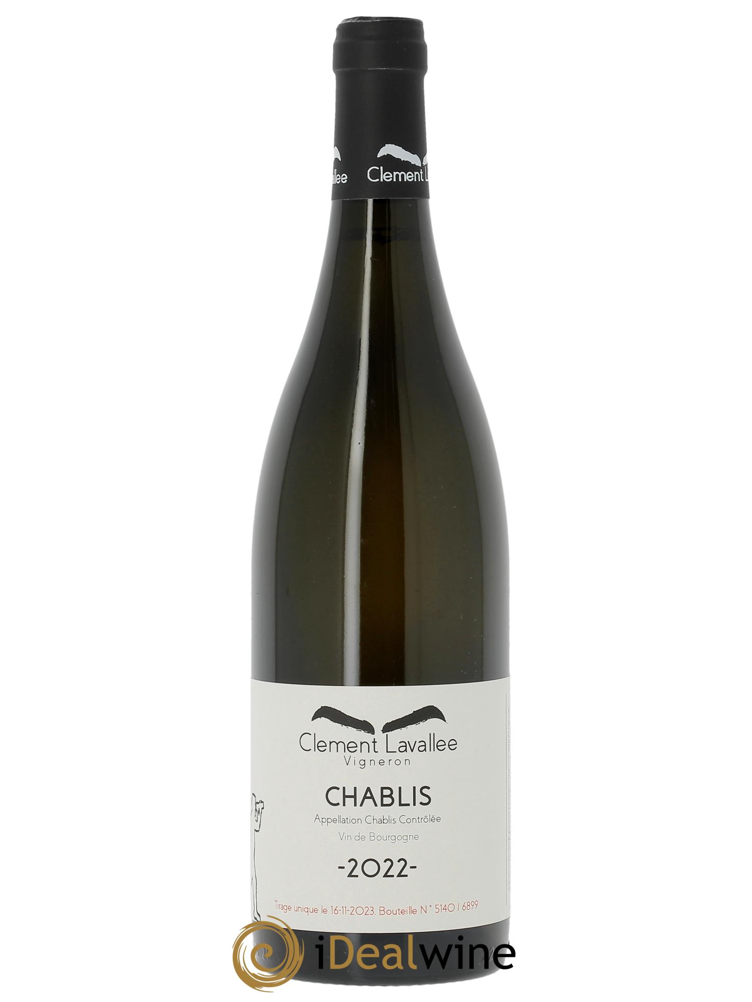 Chablis Clément Lavallée  2022 - Lot of 1 bottle - 0