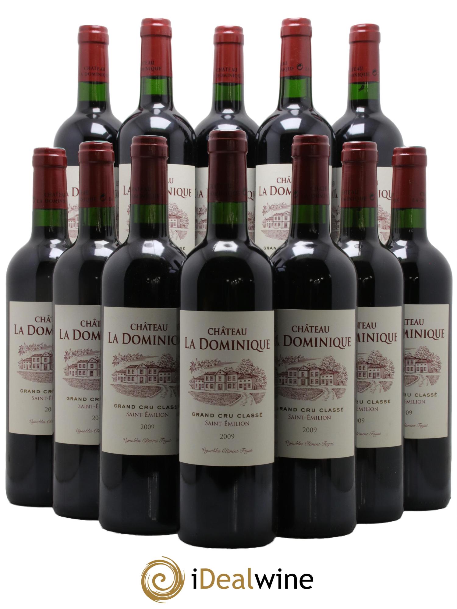 Château la Dominique Grand Cru Classé 2009 - Lot de 12 bouteilles - 0