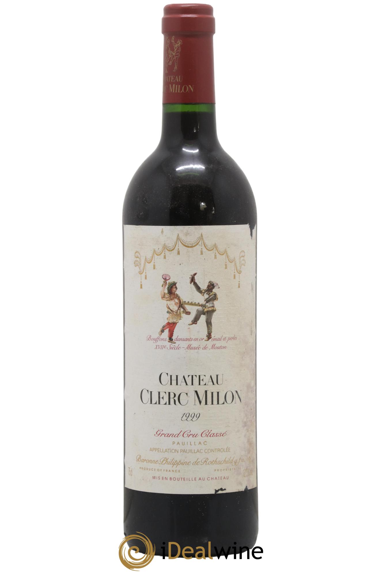 Château Clerc Milon 5ème Grand Cru Classé  1999 - Lotto di 1 bottiglia - 0