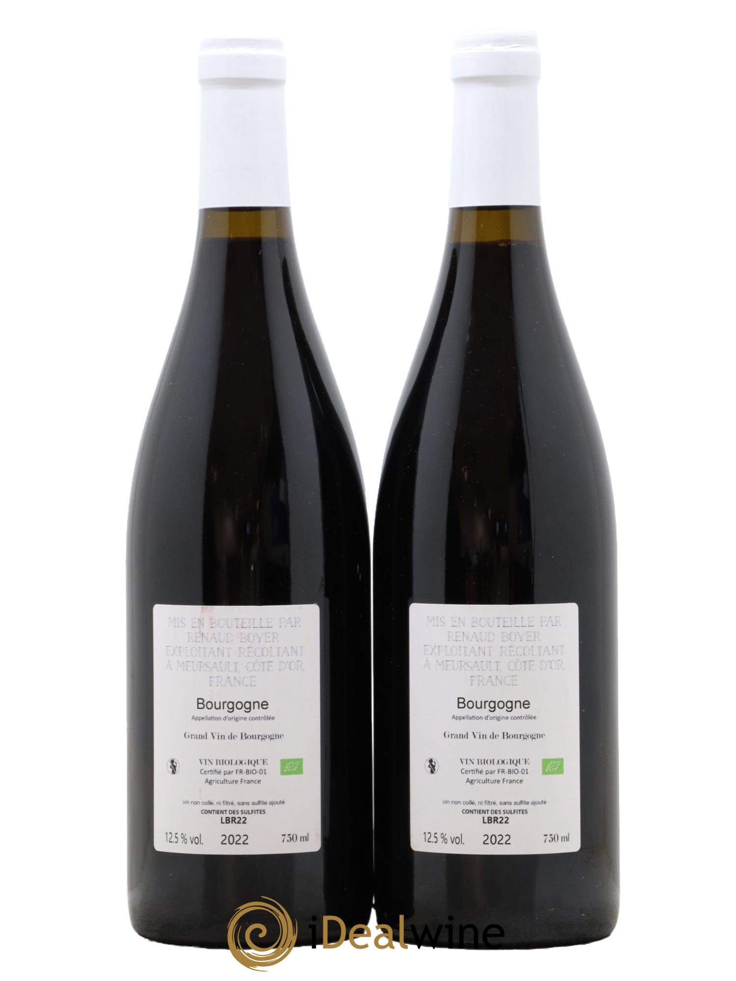 Bourgogne Les Riaux Renaud Boyer 2022 - Lot de 2 bouteilles - 1