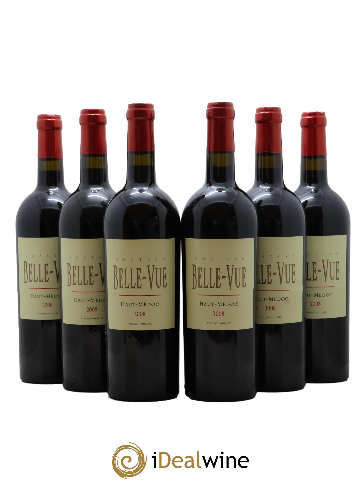 Château Bellevue Cru Bourgeois 2008 - Lot de 6 bouteilles - 0