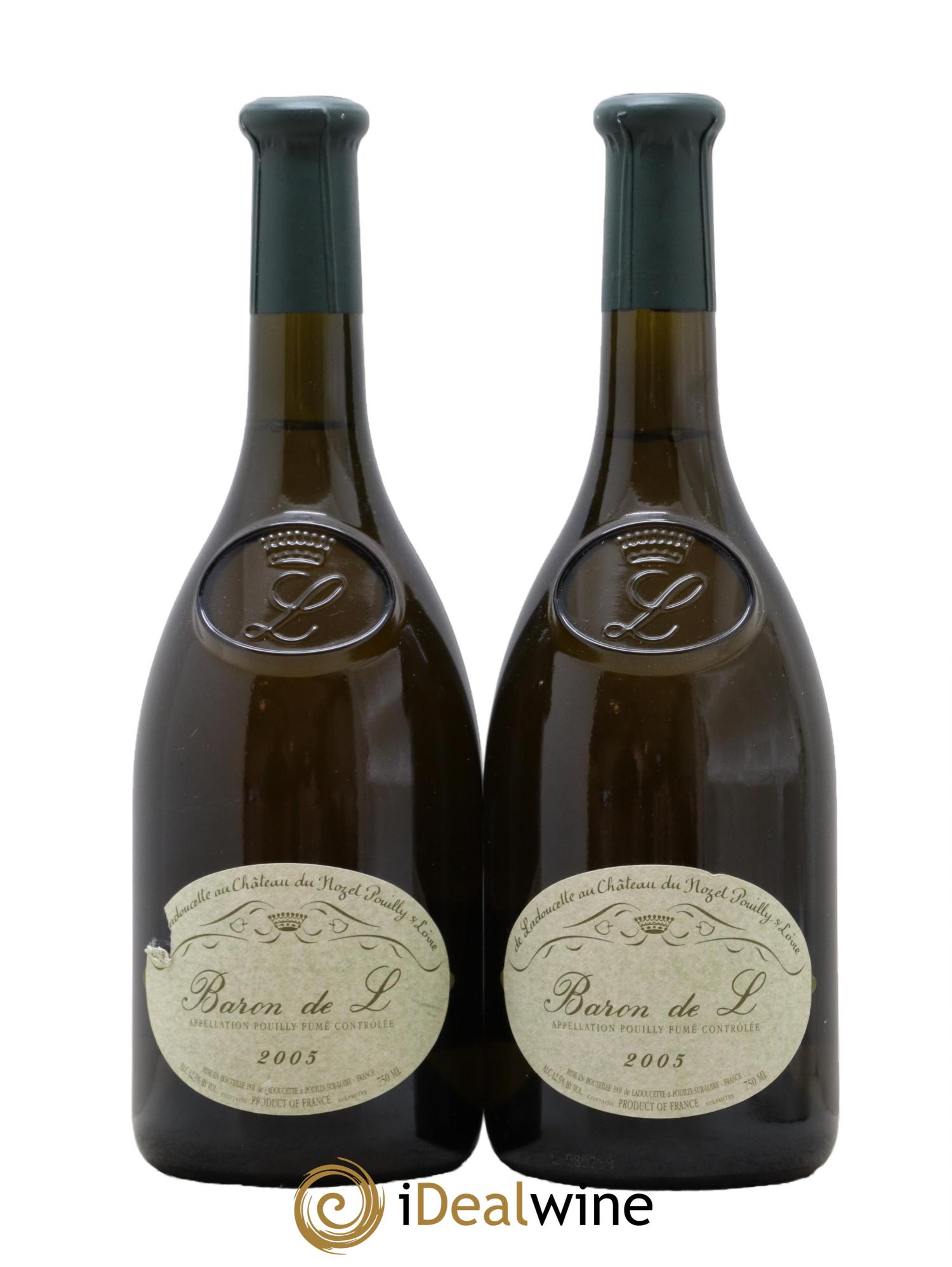 Pouilly-Fumé Baron de L Patrick de Ladoucette 2005 - Posten von 2 Flaschen - 0