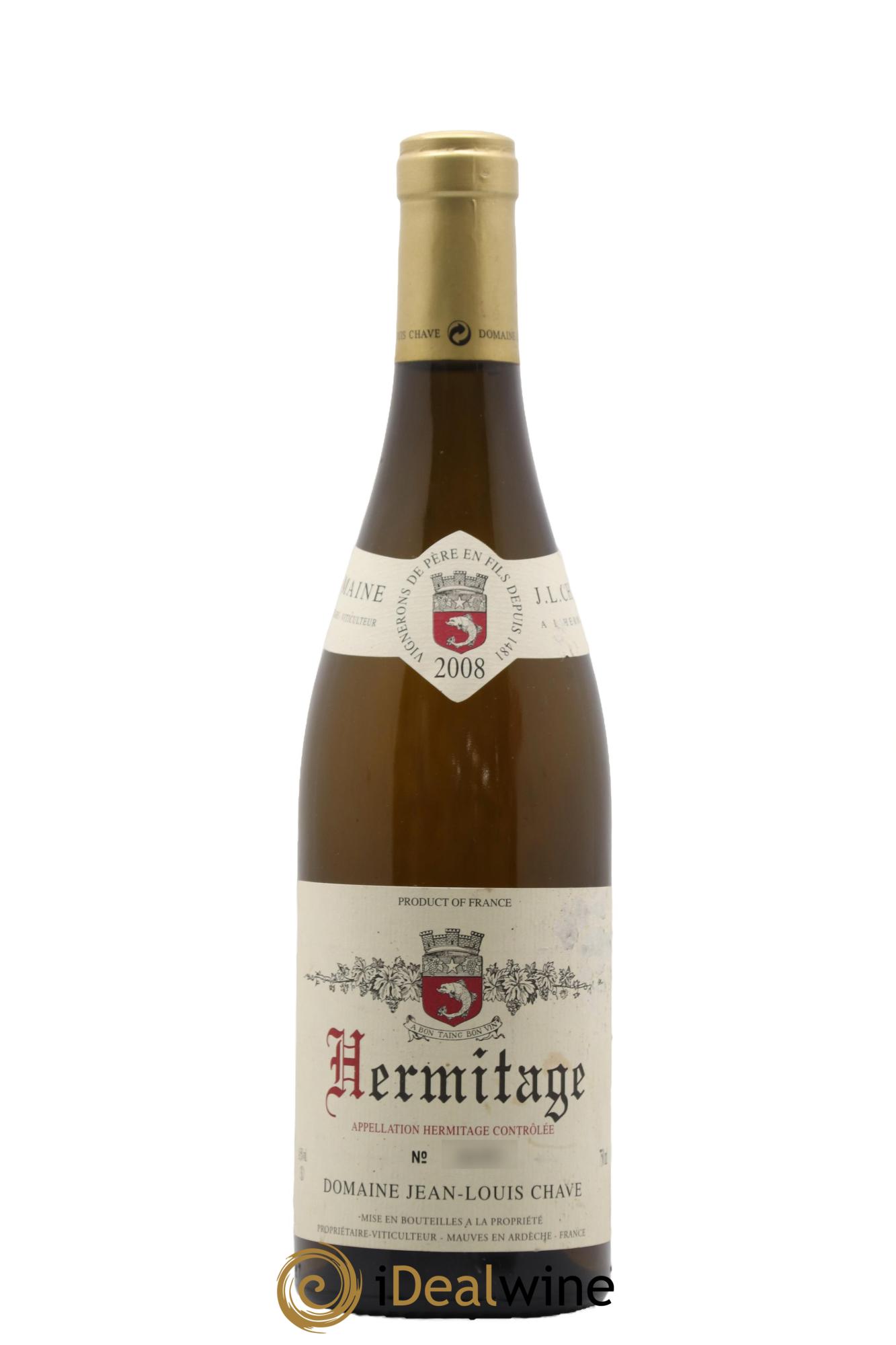 Hermitage Jean-Louis Chave 2008 - Lotto di 1 bottiglia - 0