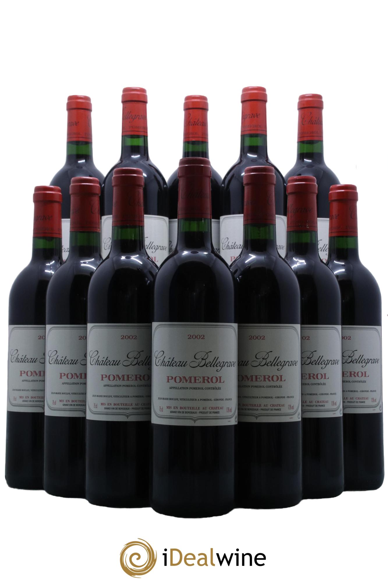 Château Bellegrave  2002 - Lot de 12 bouteilles - 0